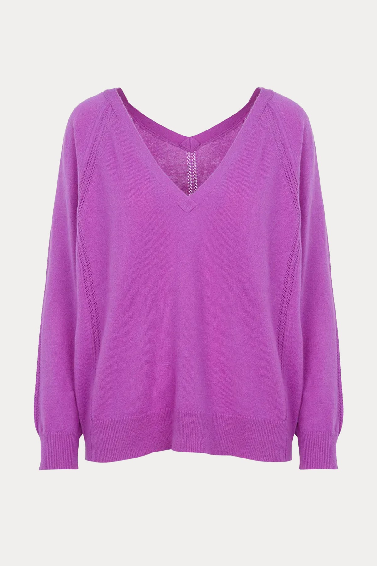 Berenice Ebena V Yaka Örgü Kaşmir Triko-Libas Trendy Fashion Store