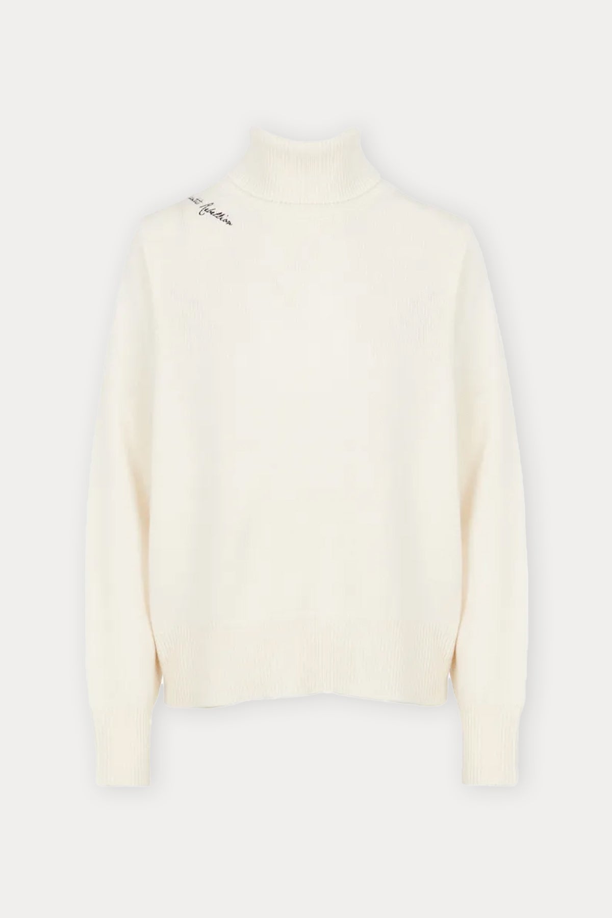 Berenice Axea Sırtta Kanat Desenli Balıkçı Yaka Kaşmirli Örgü Yün Triko-Libas Trendy Fashion Store