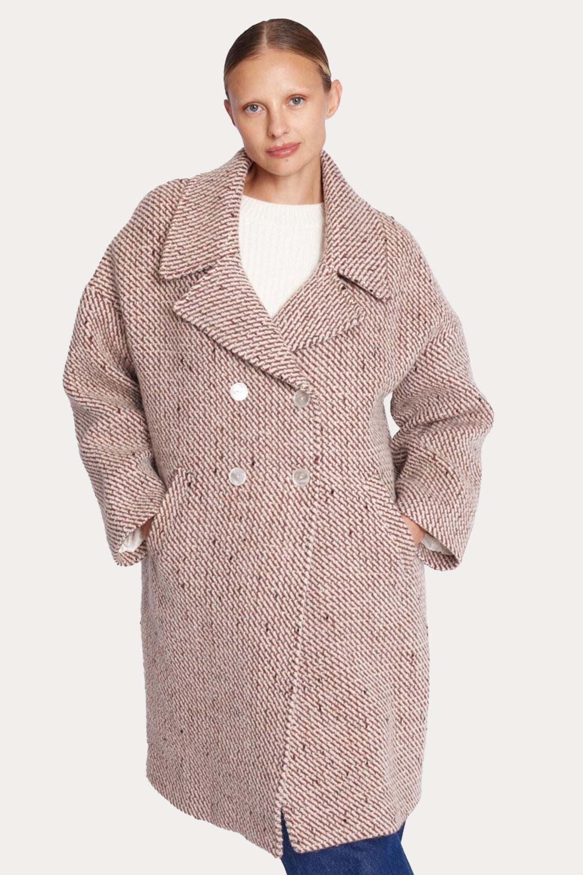 Berenice Maeva Kruvaze Yün Kaban-Libas Trendy Fashion Store