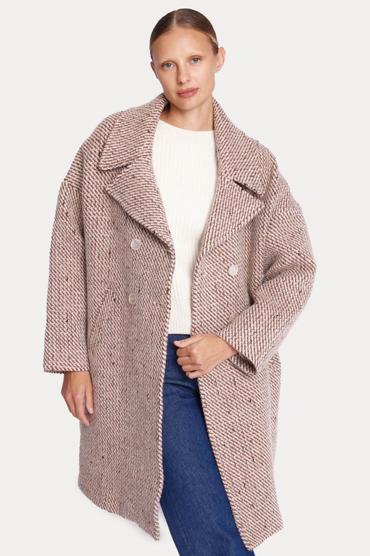 Berenice Maeva Kruvaze Yün Kaban-Libas Trendy Fashion Store