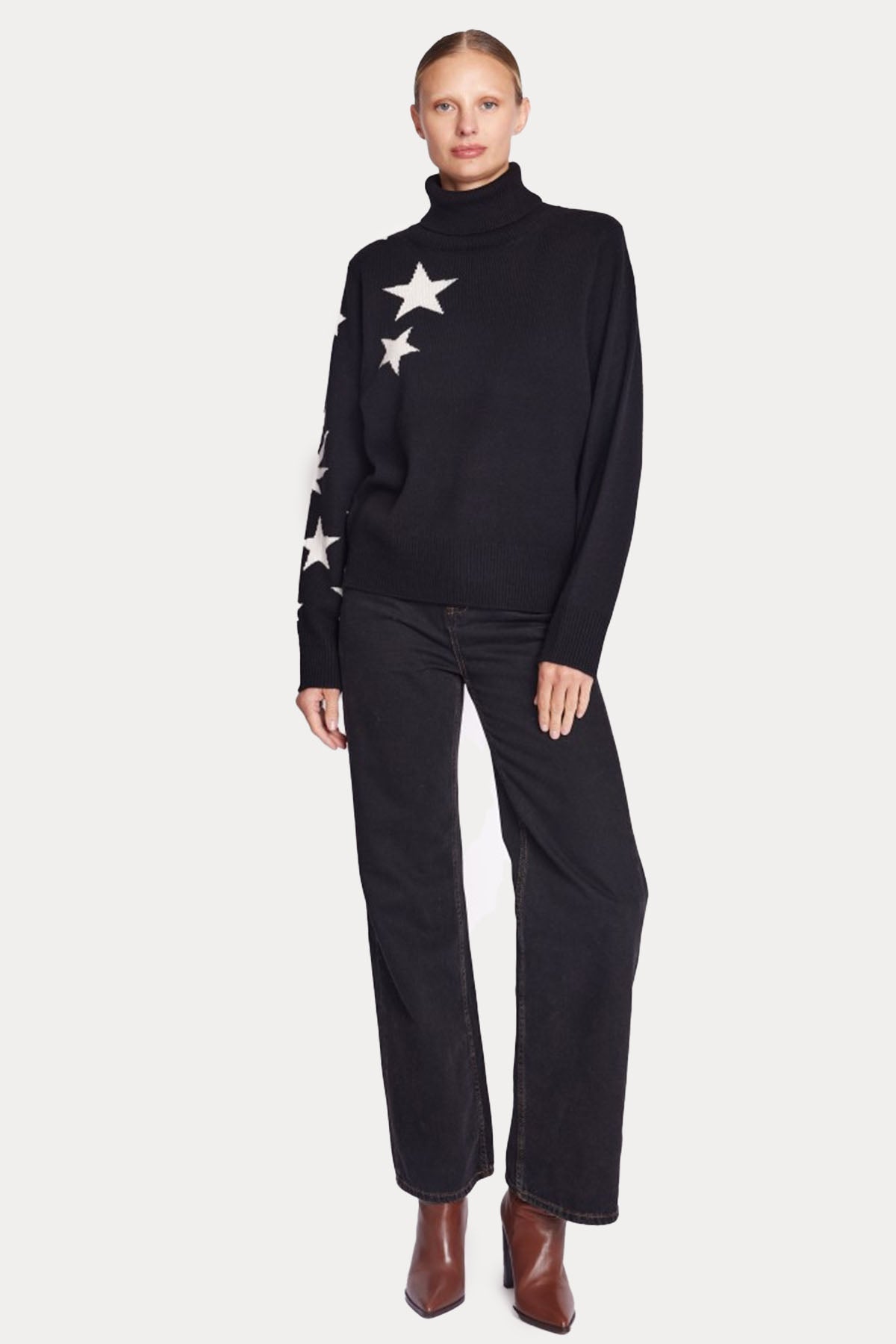 Berenice Axana Balıkçı Yaka Kaşmirli Örgü Yün Triko-Libas Trendy Fashion Store