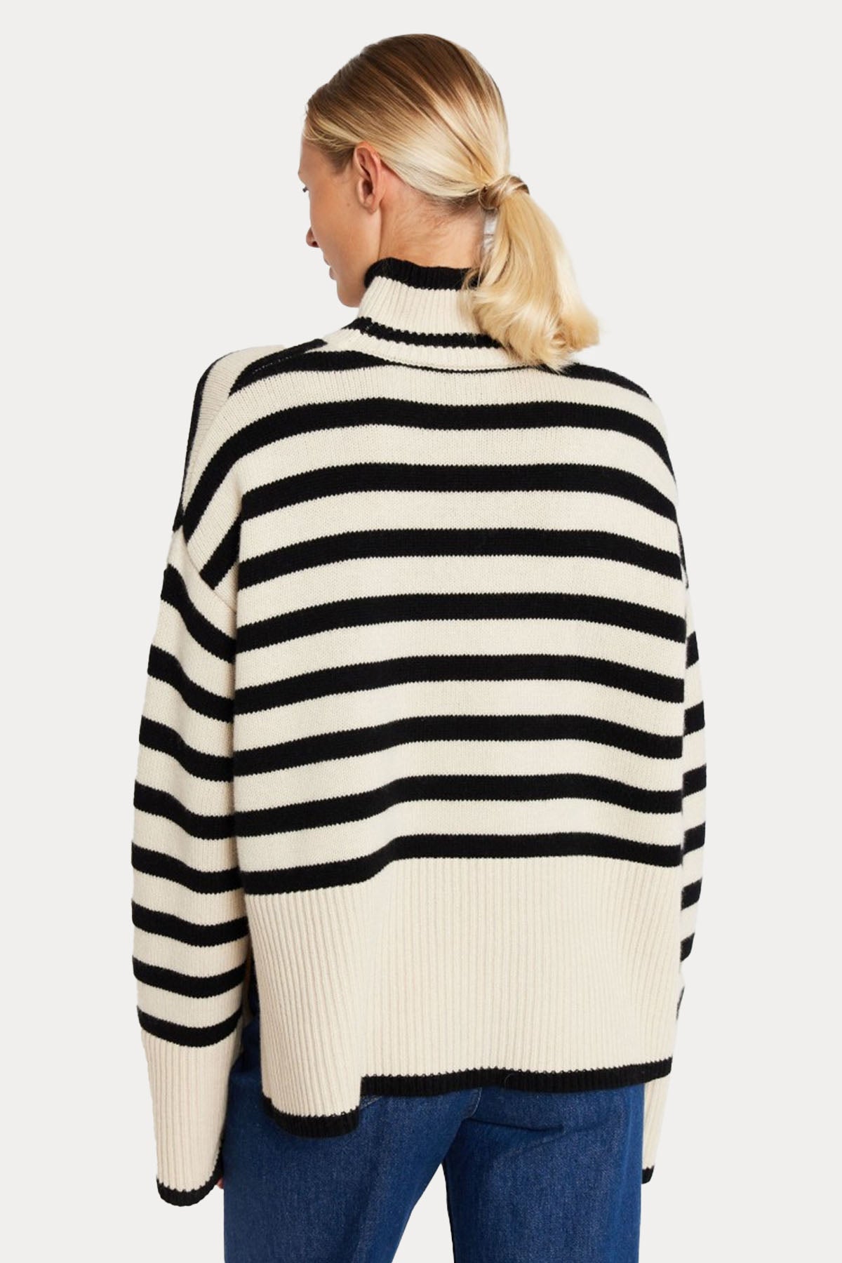 Berenice Aqua Geniş Kesim Balıkçı Yaka Örgü Yün Triko-Libas Trendy Fashion Store