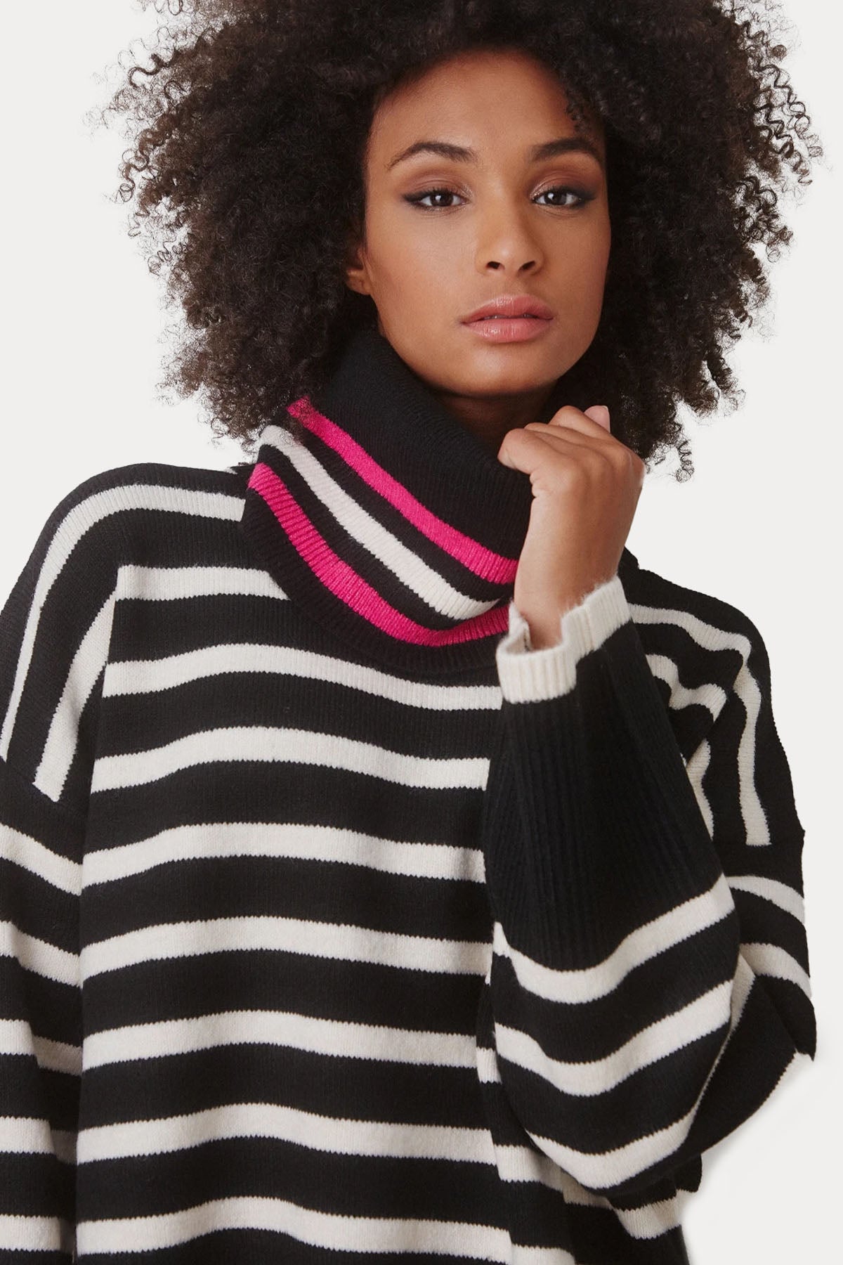 Bsb Geniş Kesim Boyunluklu Örgü Triko-Libas Trendy Fashion Store