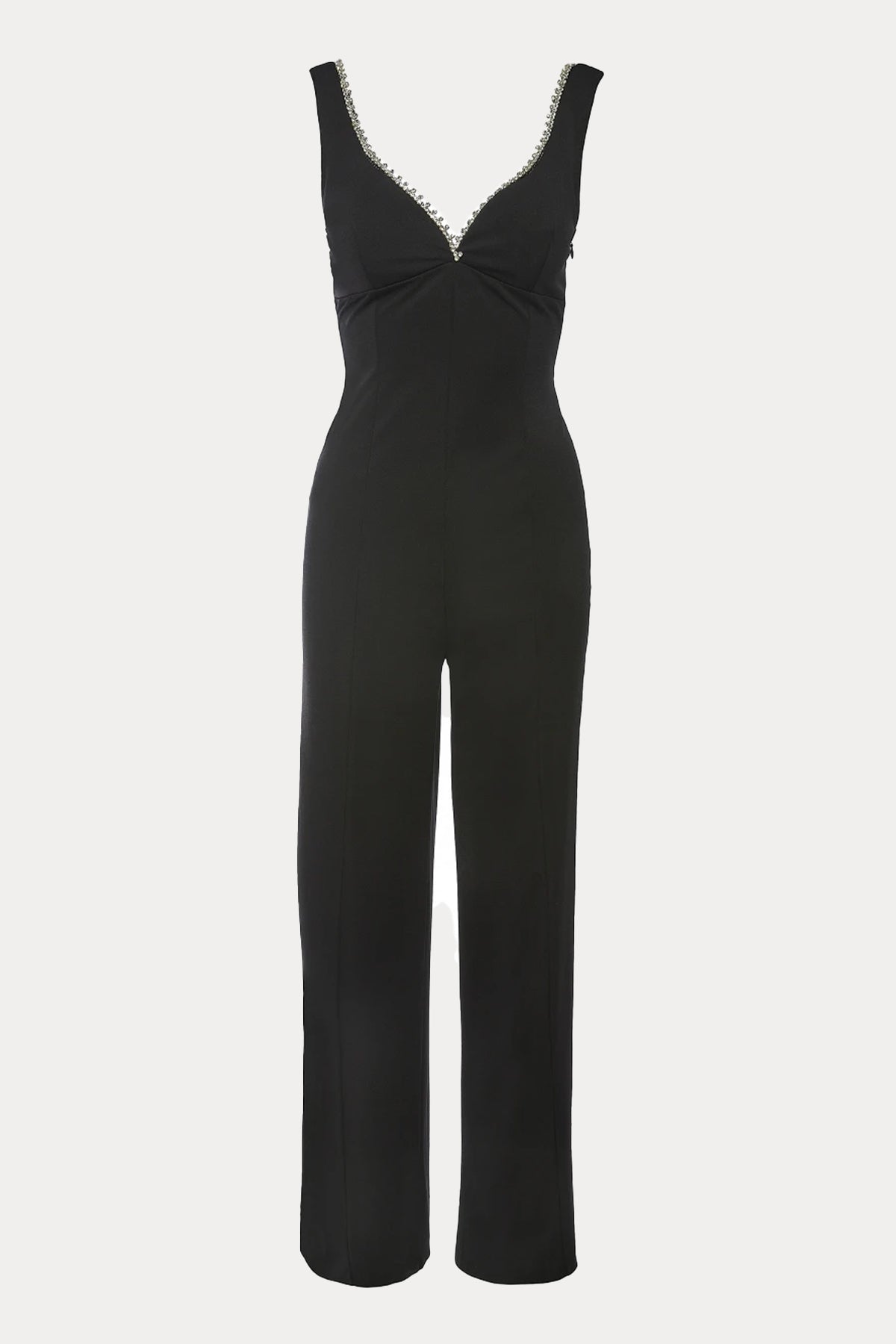 Bsb Parlak Taşlı Kalın Askılı Streç Tulum-Libas Trendy Fashion Store