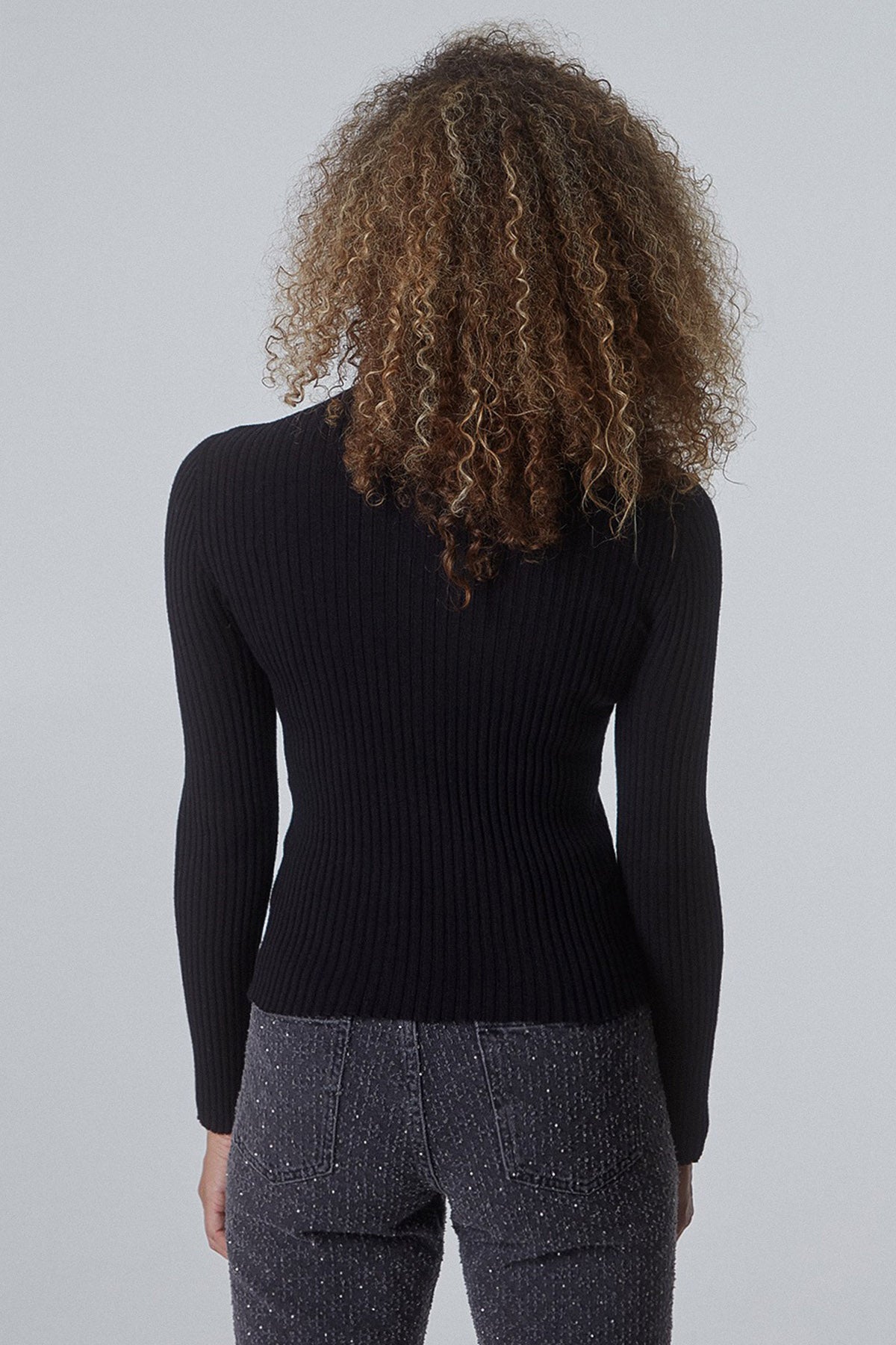 Bsb Yarım Balıkçı Taş Detaylı Triko-Libas Trendy Fashion Store