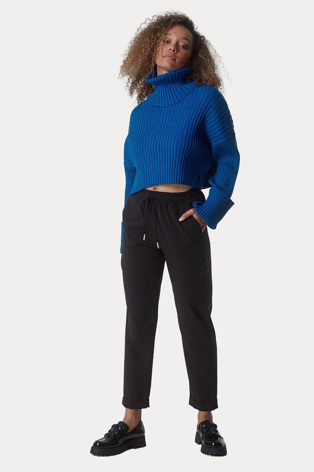 Bsb Beli Lastikli Duble Paça Pantolon-Libas Trendy Fashion Store