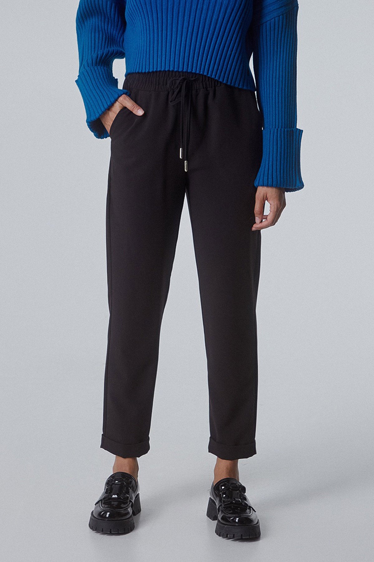 Bsb Beli Lastikli Duble Paça Pantolon-Libas Trendy Fashion Store