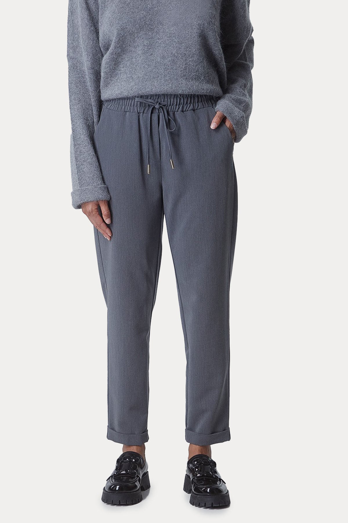 Bsb Beli Lastikli Duble Paça Pantolon-Libas Trendy Fashion Store