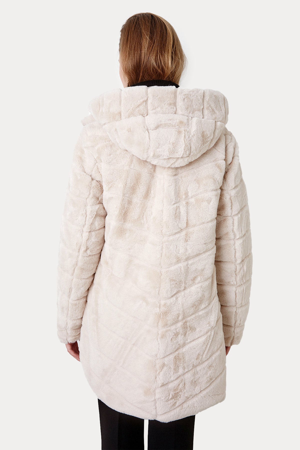 Bsb Çift Taraflı Peluş Kapüşonlu Mont-Libas Trendy Fashion Store