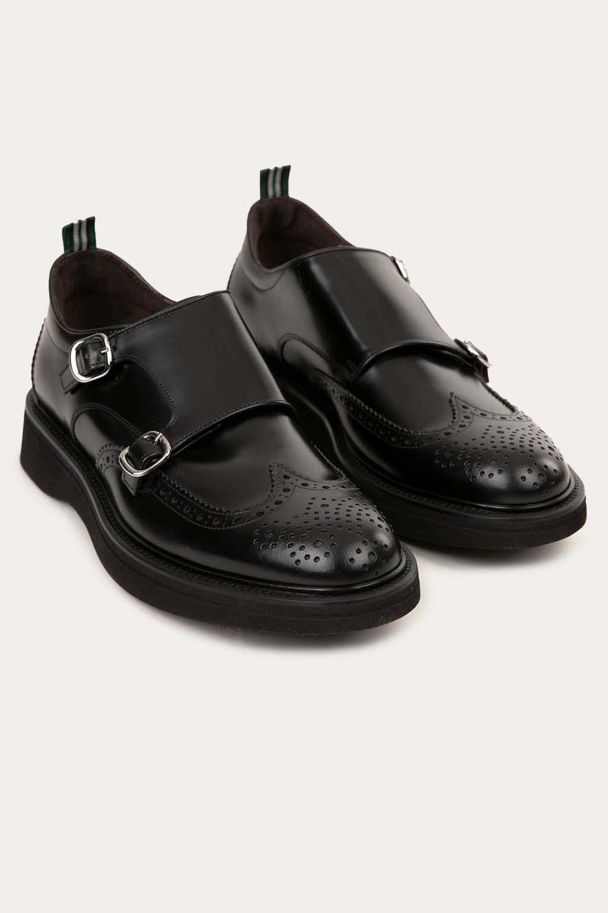 Green George Çift Tokalı Deri Loafer Ayakkabı-Libas Trendy Fashion Store