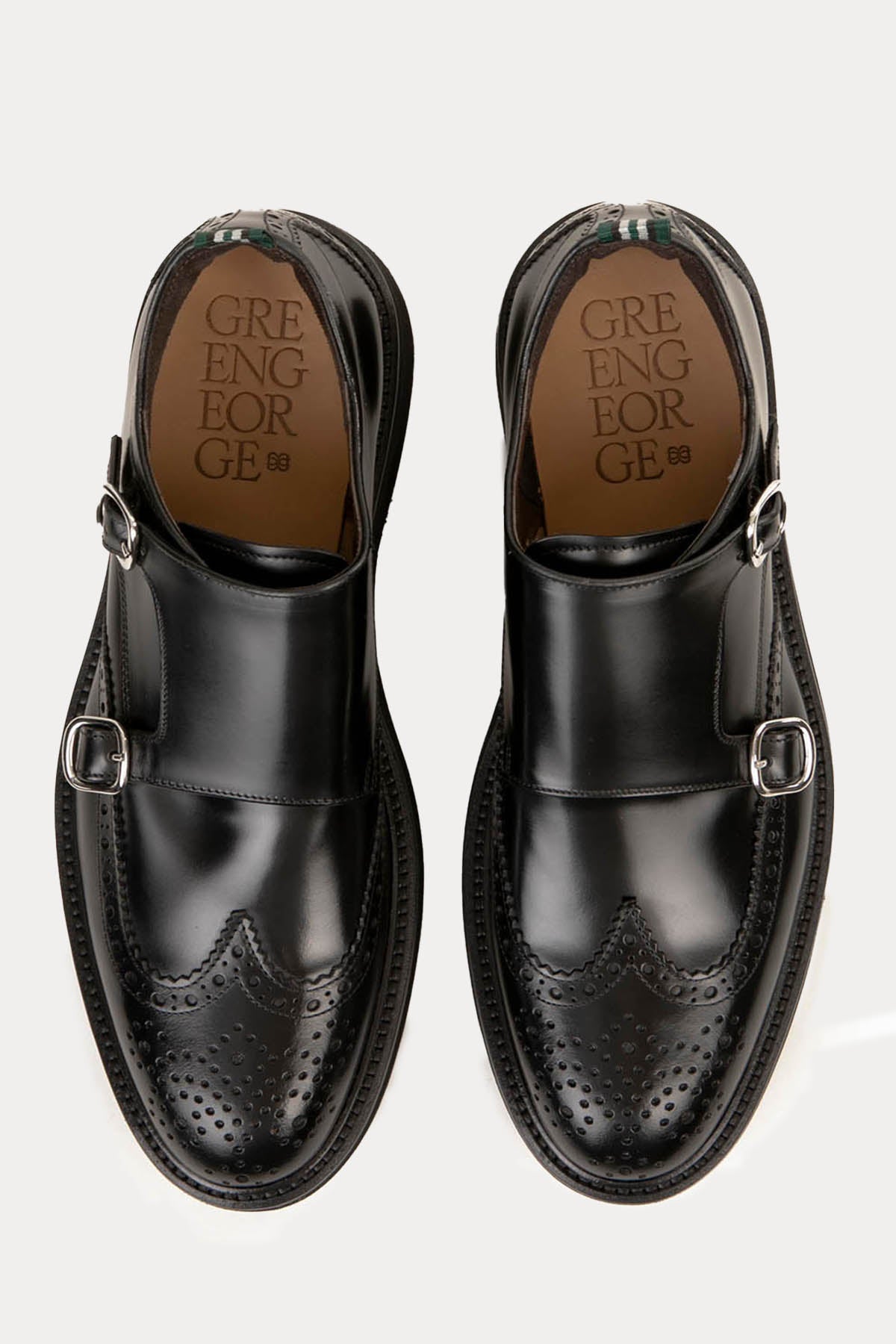 Green George Çift Tokalı Deri Loafer Ayakkabı-Libas Trendy Fashion Store