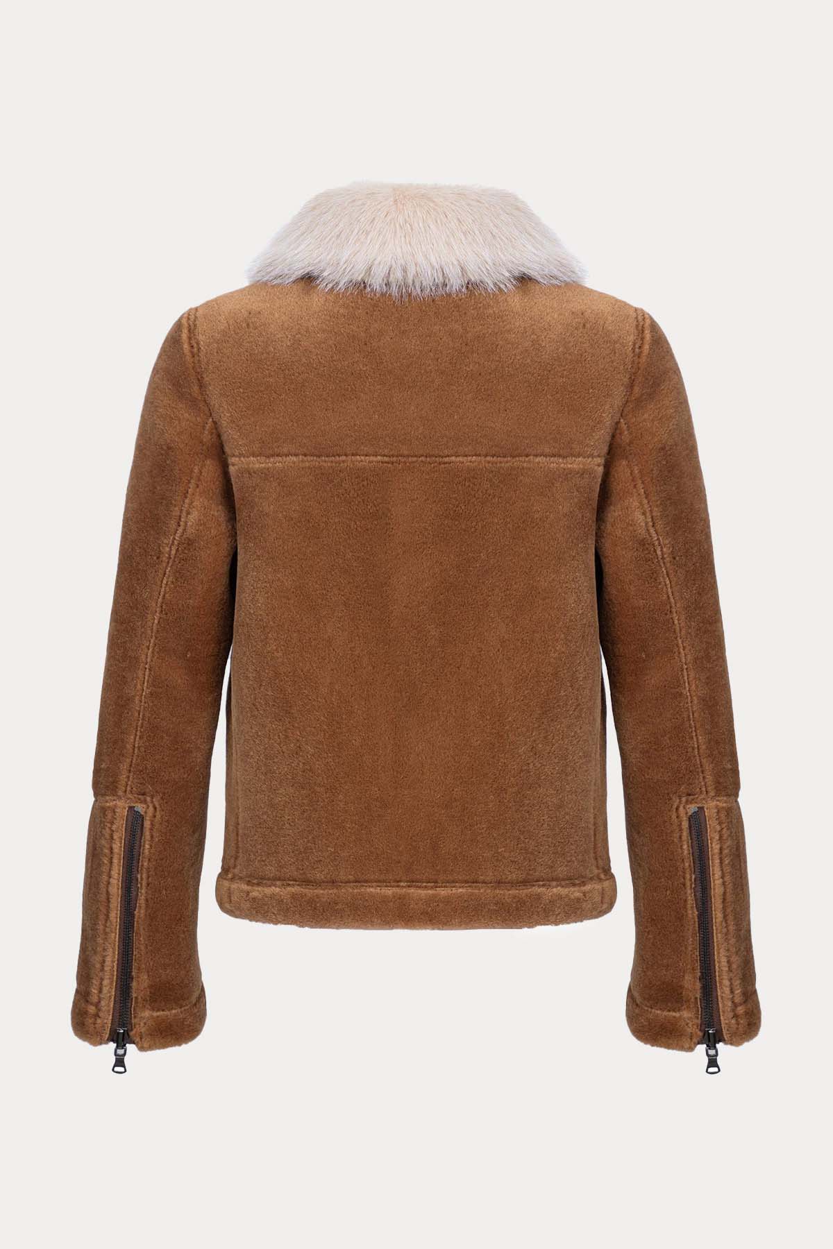 Urbancode Çift Taraflı Eko Kürklü Deri Mont-Libas Trendy Fashion Store