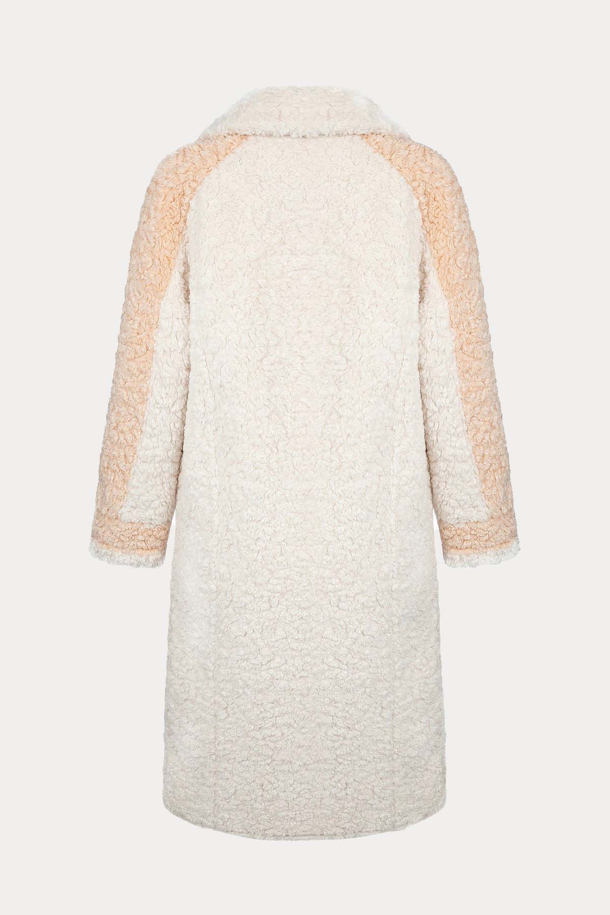 Urbancode Çift Taraflı Eko Kürklü Deri Manto-Libas Trendy Fashion Store