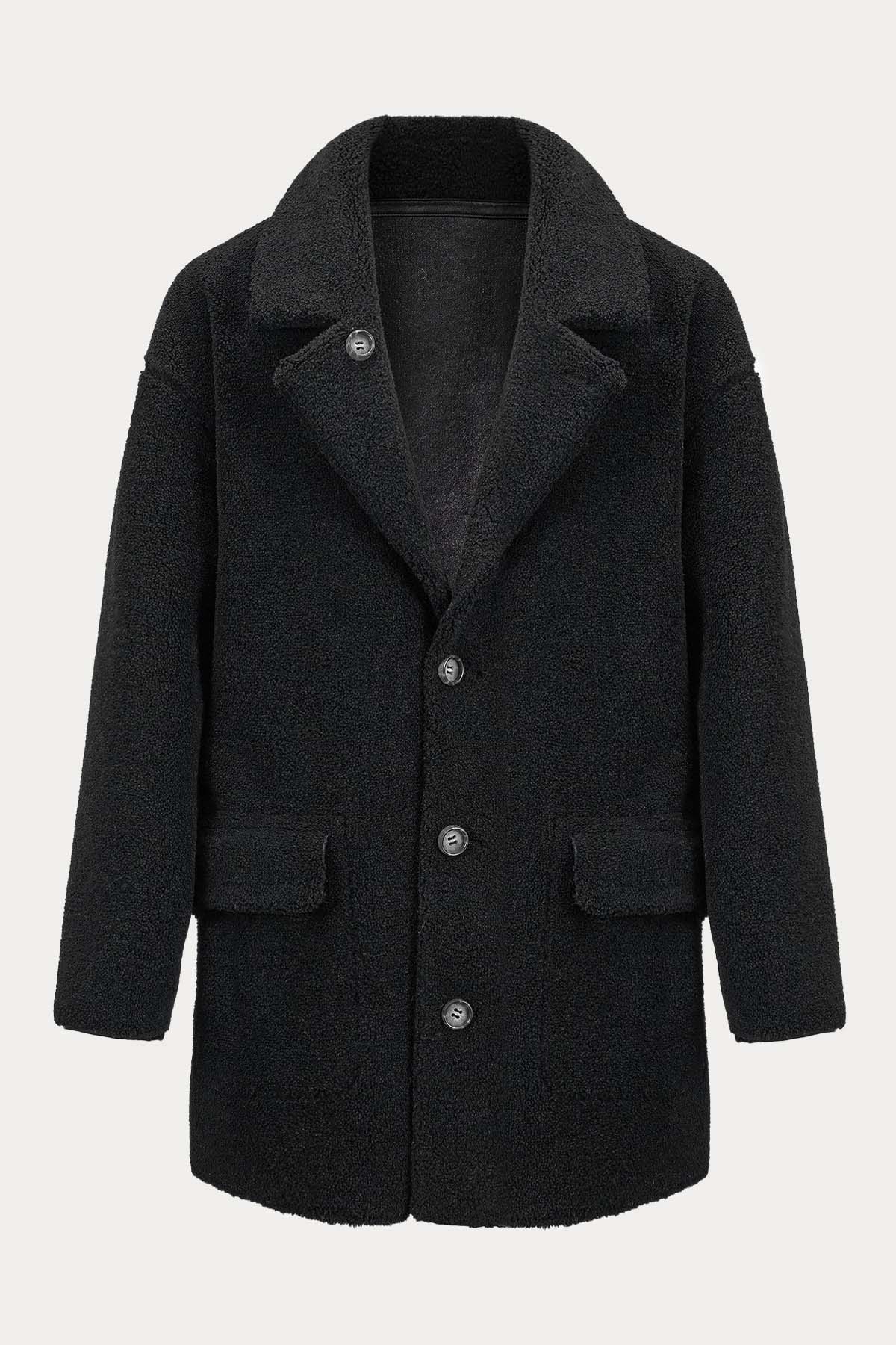 Urbancode Çift Taraflı Eko Kürklü Deri Ceket-Libas Trendy Fashion Store