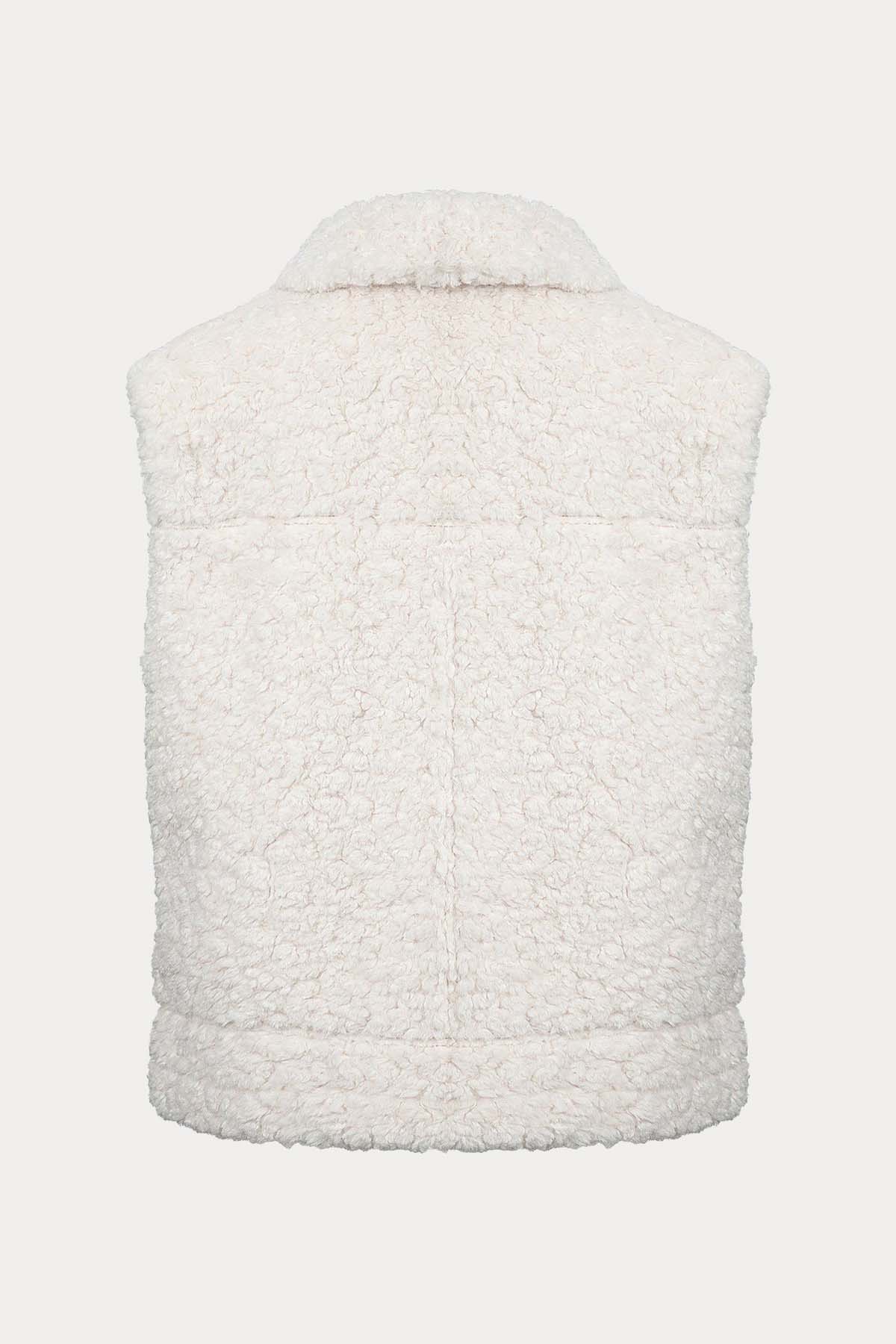 Urbancode Çift Taraflı Eko Kürklü Deri Yelek-Libas Trendy Fashion Store