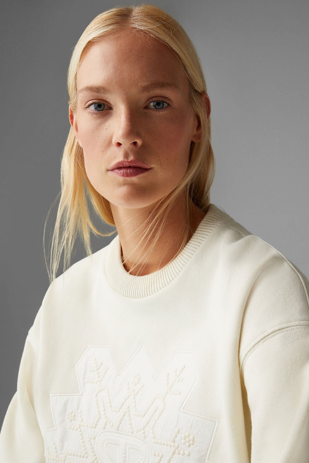 Bogner Helen Etek Ucu Büzgülü Logolu Sweatshirt-Libas Trendy Fashion Store