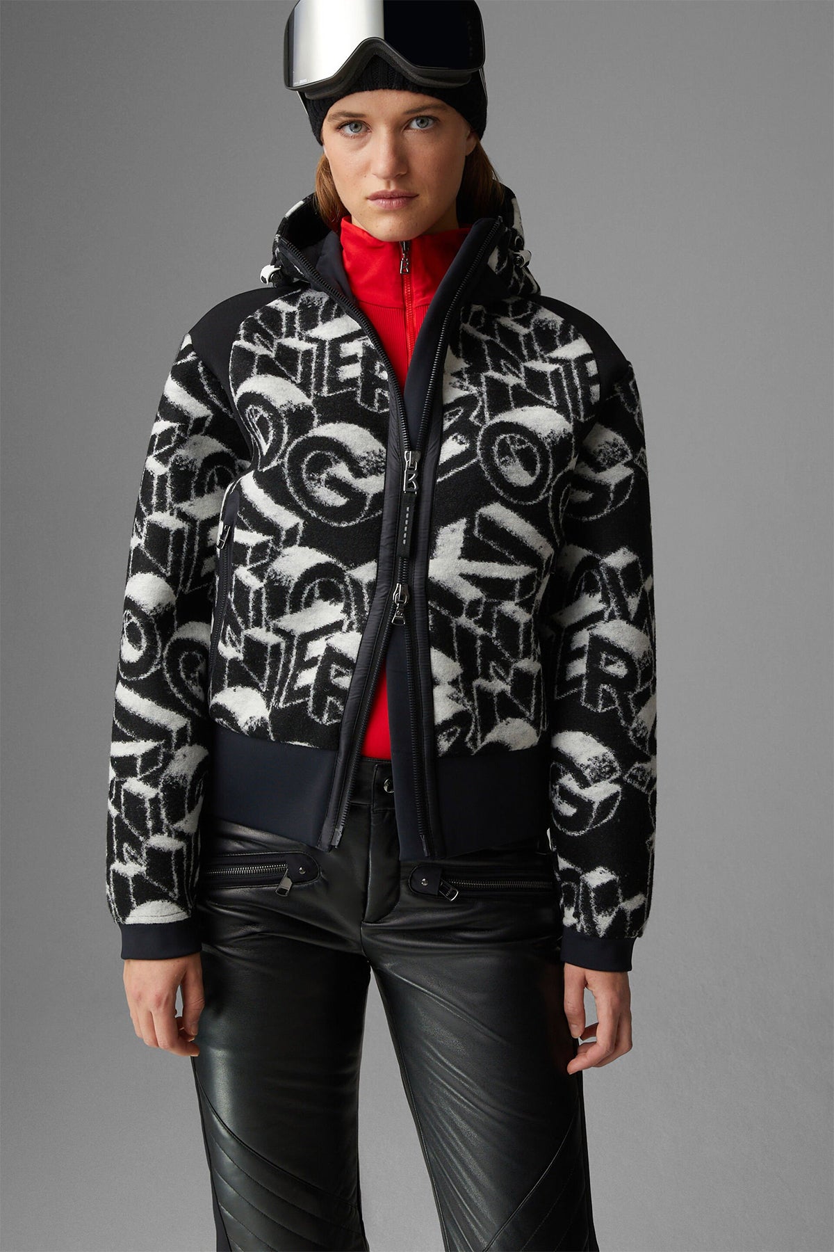 Bogner Aniela Logolu Kapüşonlu Yün Ceket-Libas Trendy Fashion Store