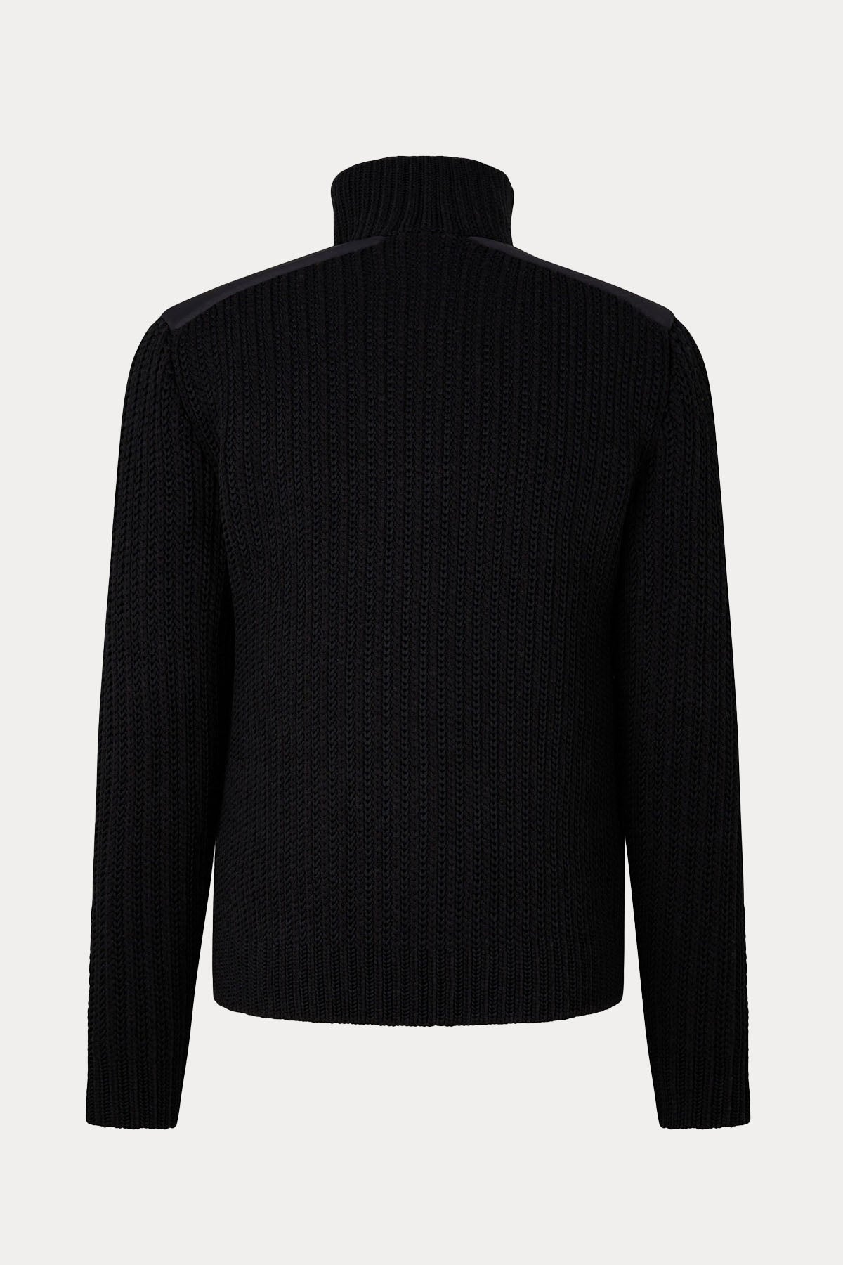 Bogner Pelle Dolgulu Dik Yaka Triko Ceket-Libas Trendy Fashion Store