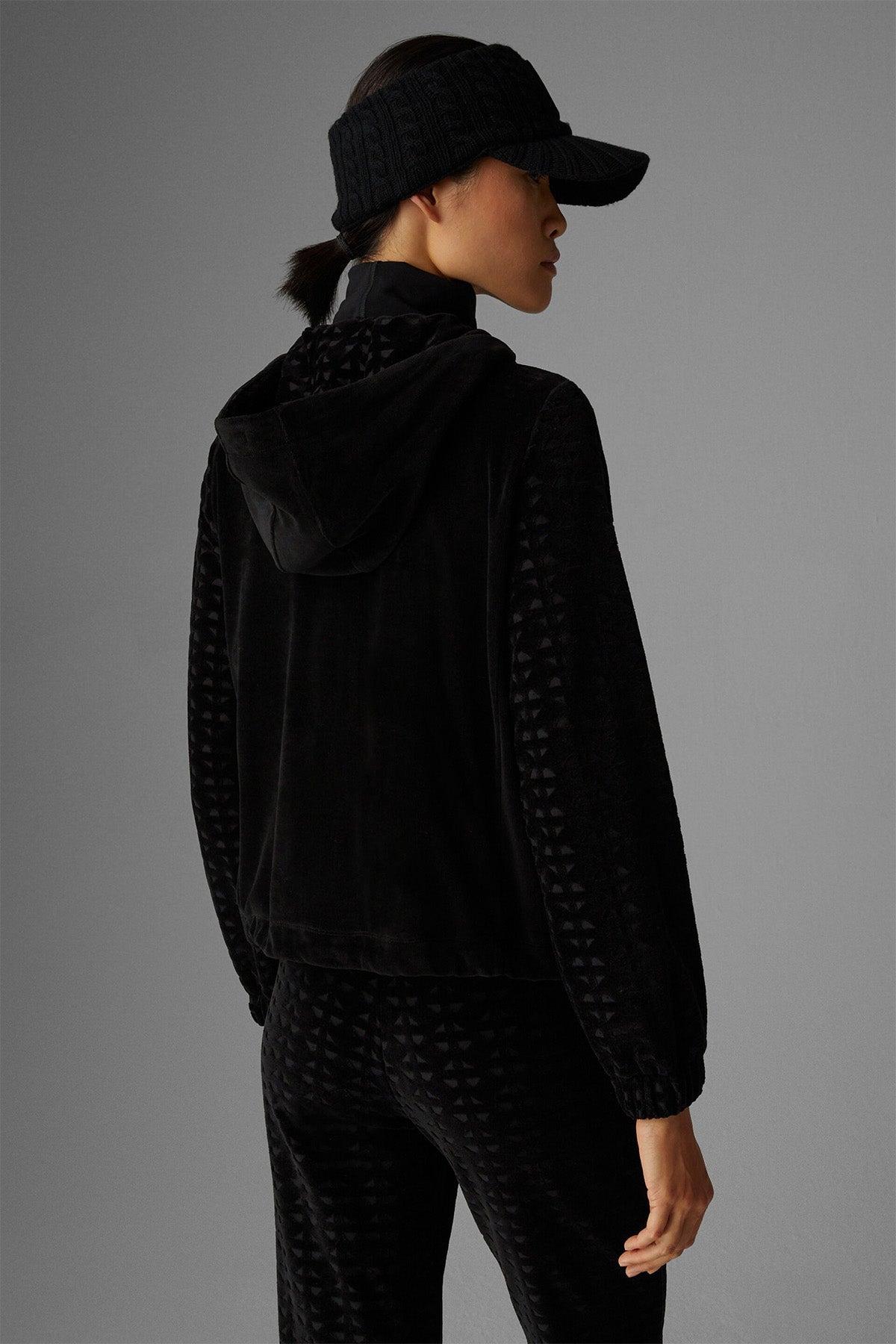 Bogner Layla Kadife Kapüşonlu Sweatshirt Ceket-Libas Trendy Fashion Store
