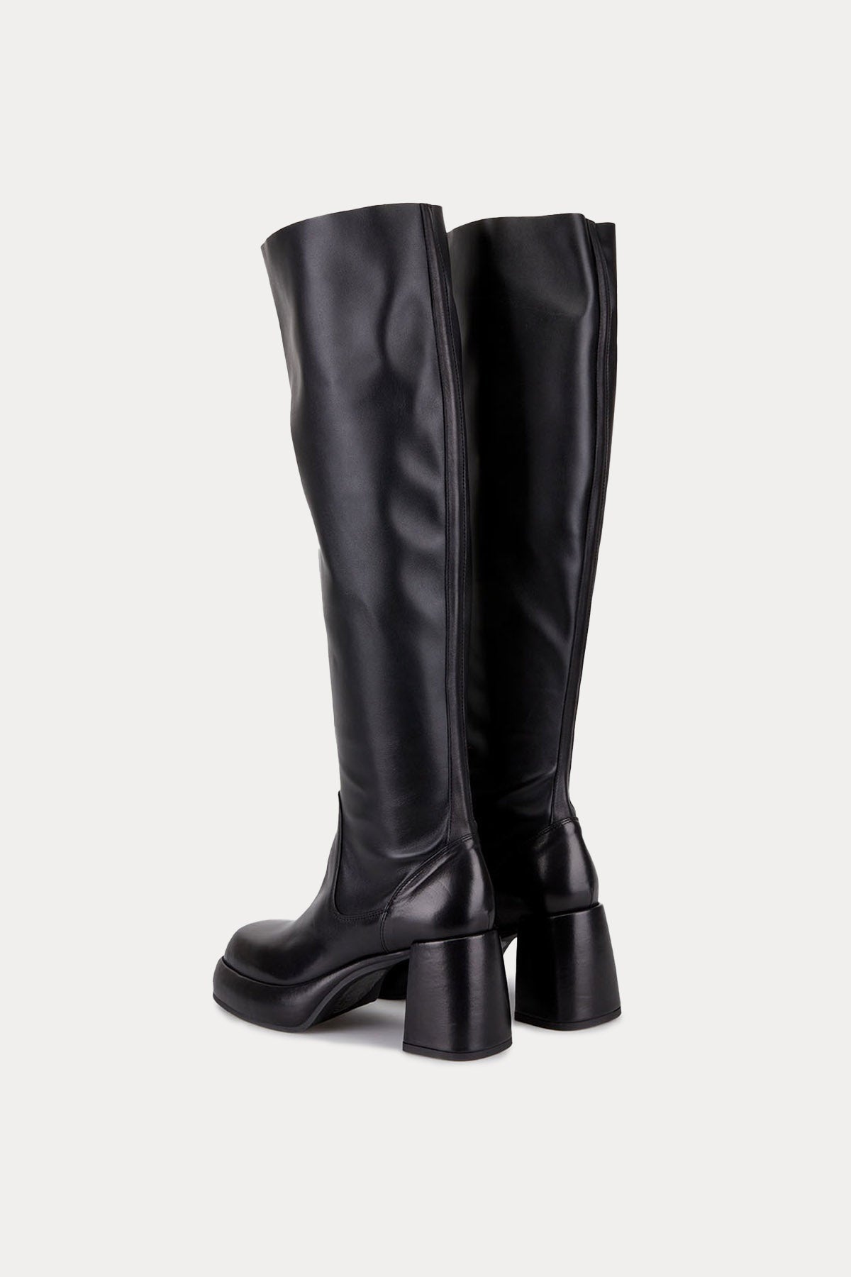 Fruit Küt Burunlu Topuklu Deri Çizme