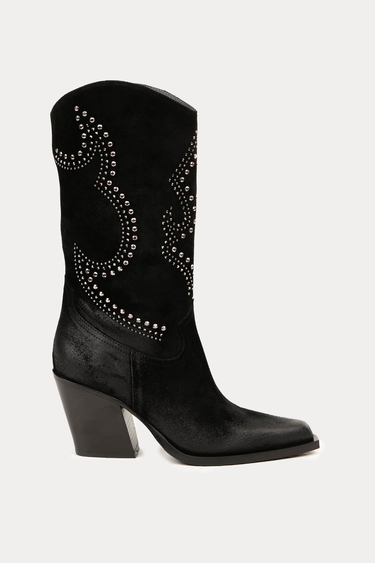 Fruit Sivri Küt Burun Süet Western Çizme-Libas Trendy Fashion Store