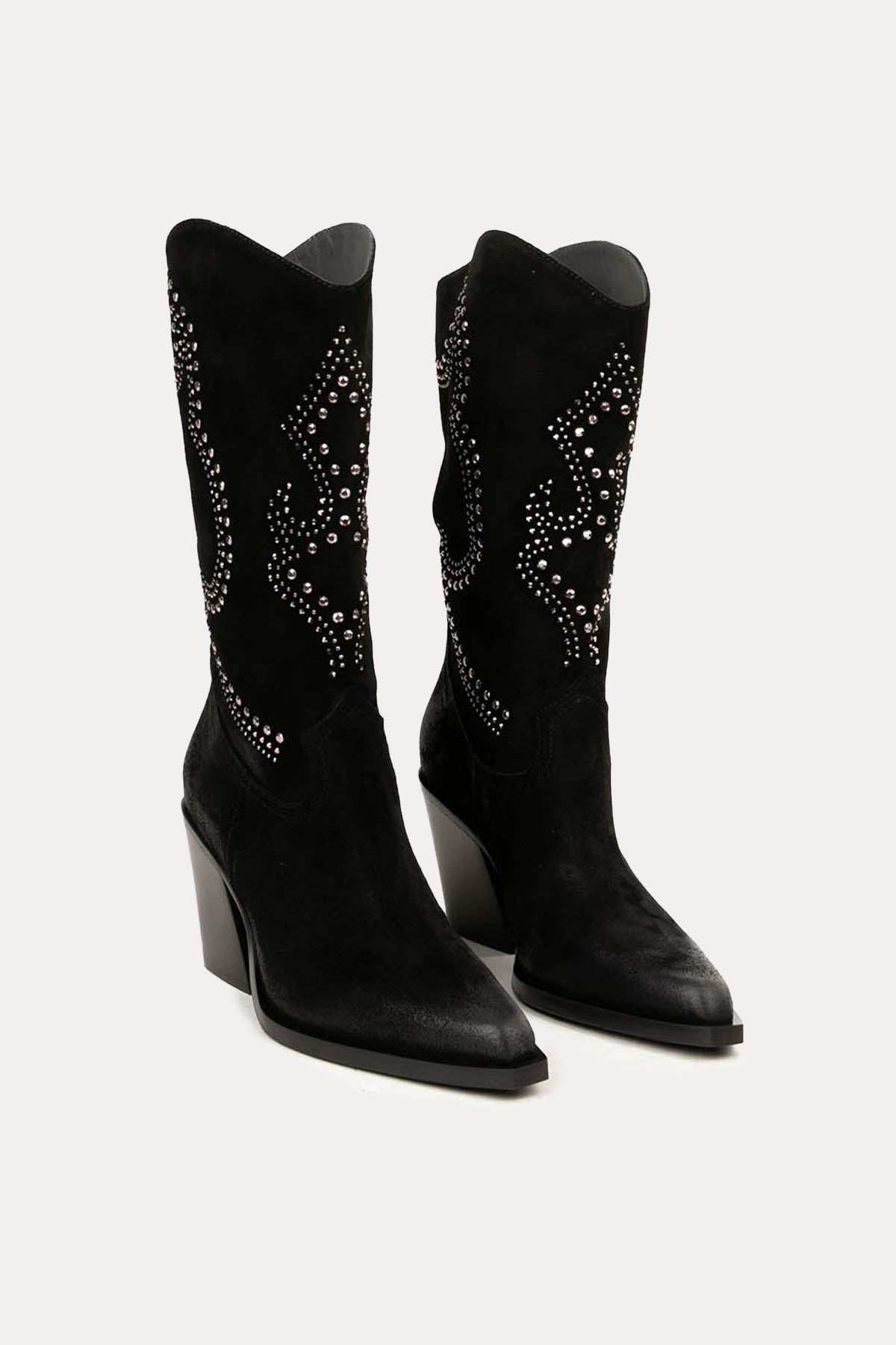 Fruit Sivri Küt Burun Süet Western Çizme-Libas Trendy Fashion Store