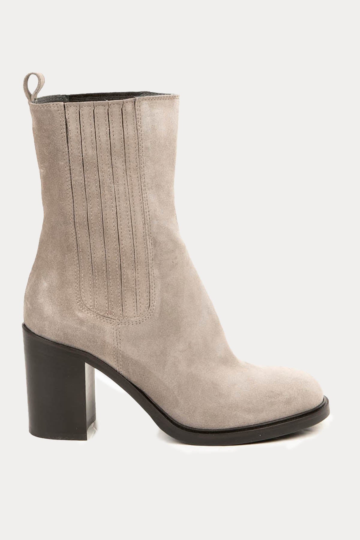 Fruit Elastik Bantlı Süet Topuklu Bot