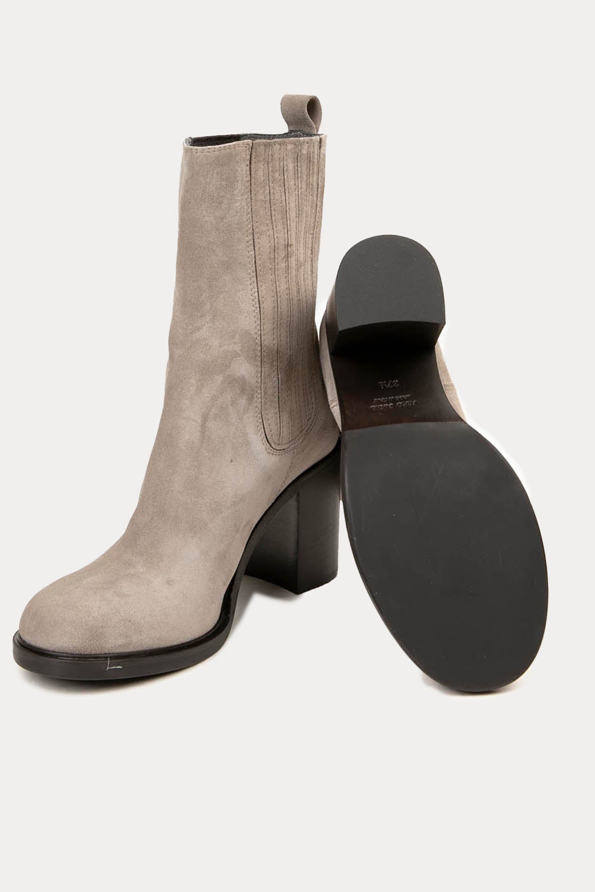 Fruit Elastik Bantlı Süet Topuklu Bot