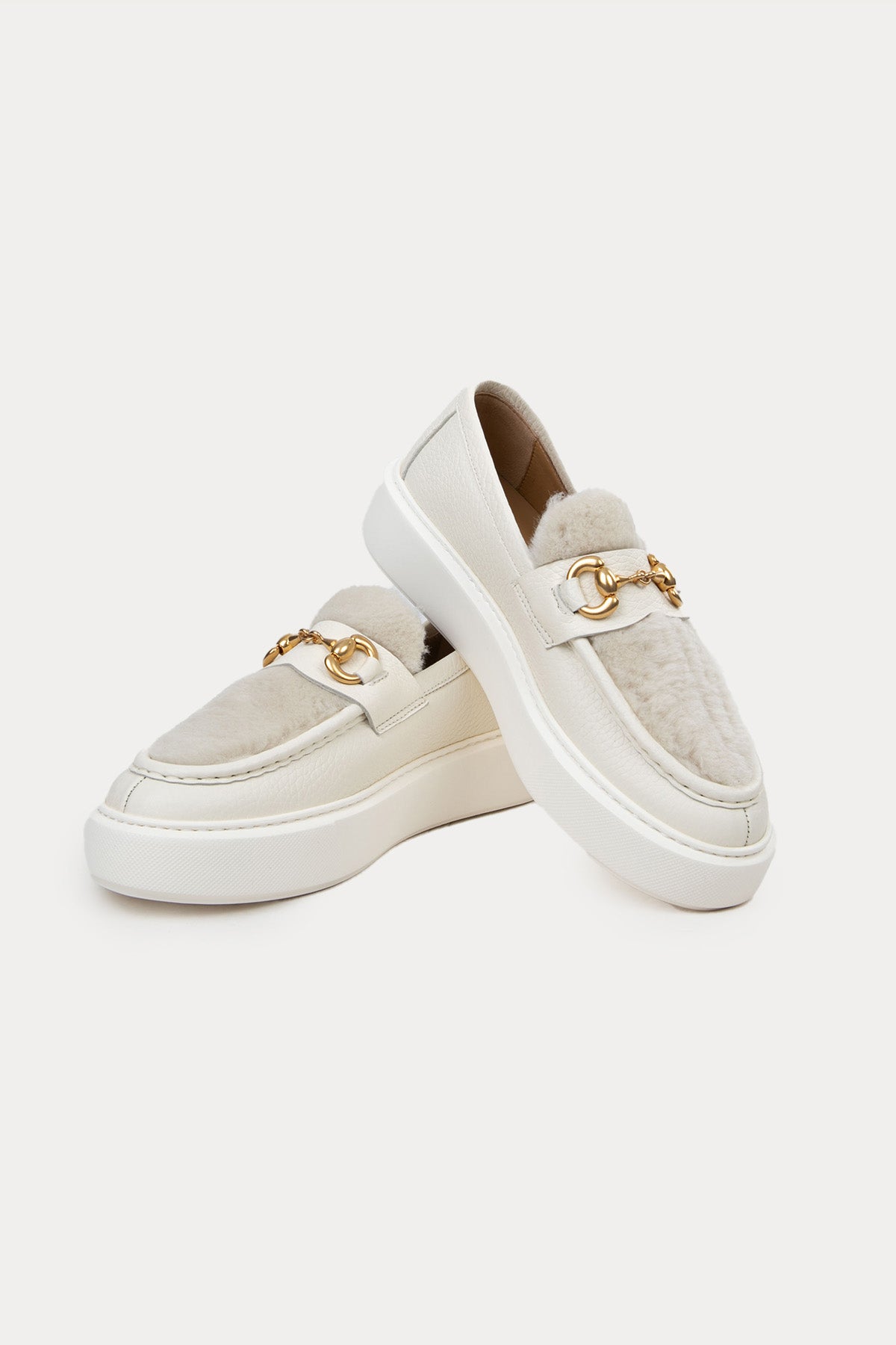 Henderson Livia Kürklü Deri Loafer Ayakkabı-Libas Trendy Fashion Store