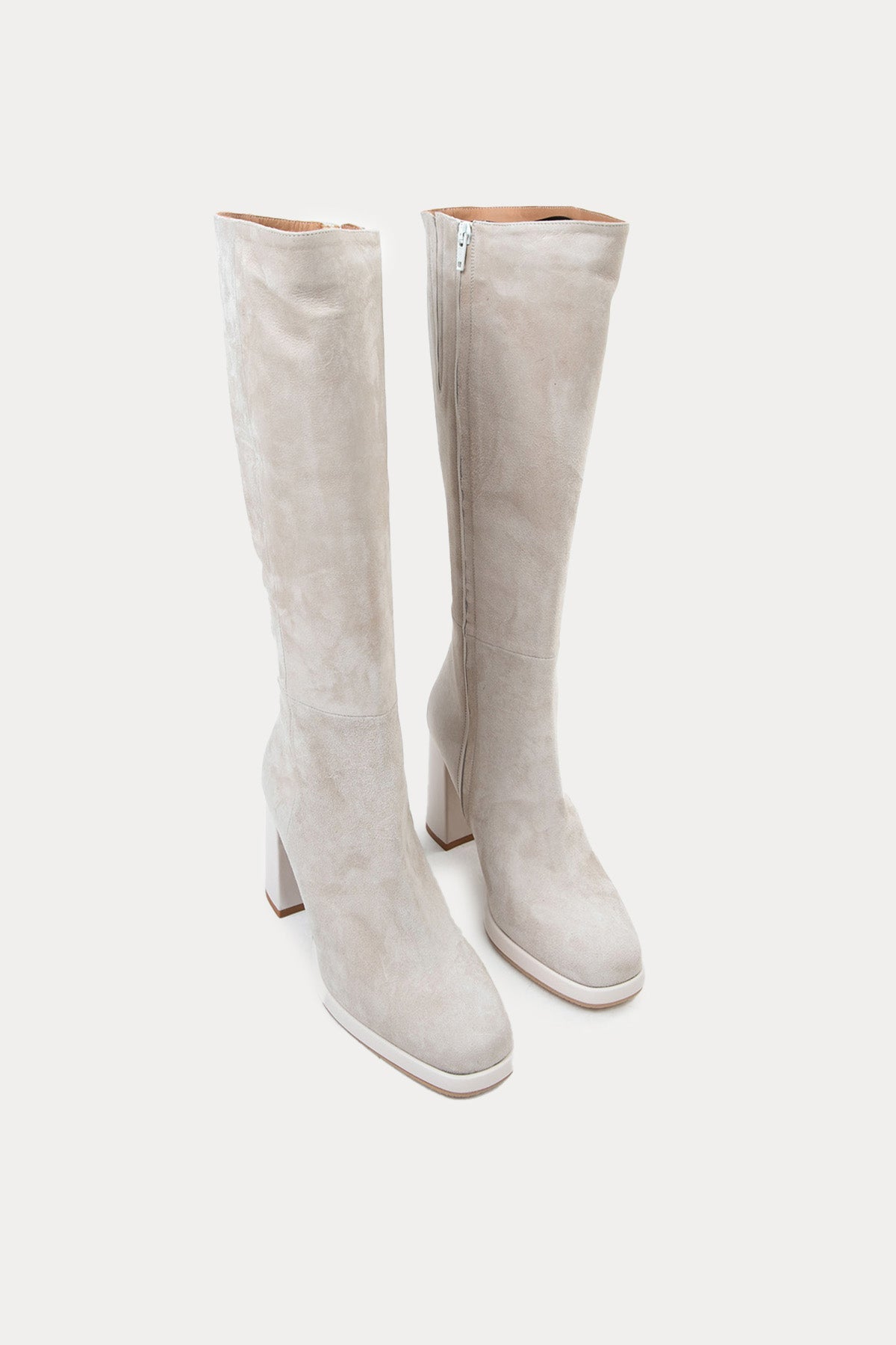 Albano Küt Burunlu Süet Çizme-Libas Trendy Fashion Store