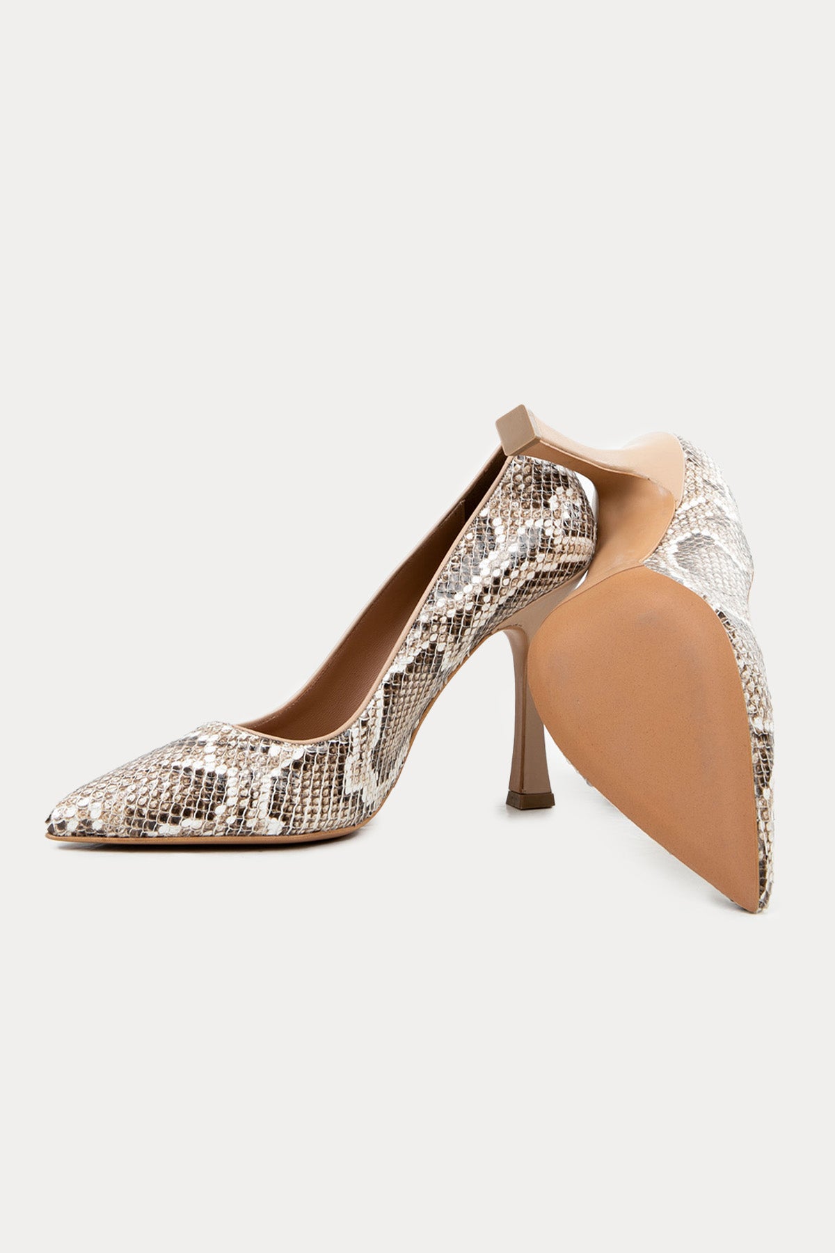 Albano Sivri Burunlu Deri Stiletto Ayakkabı-Libas Trendy Fashion Store