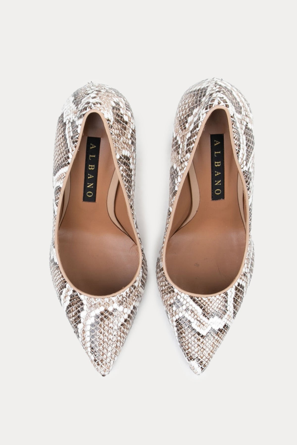 Albano Sivri Burunlu Deri Stiletto Ayakkabı-Libas Trendy Fashion Store