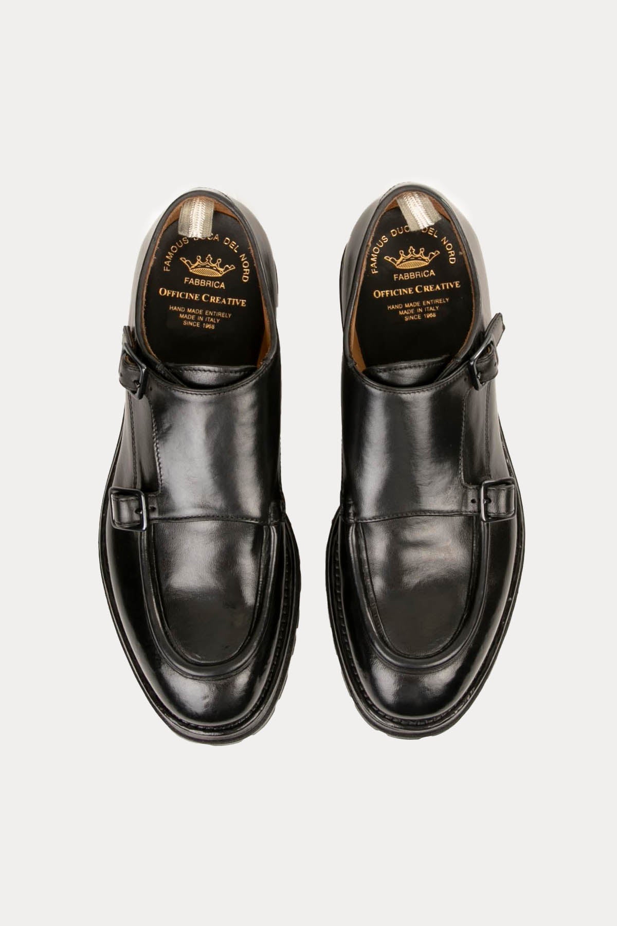 Officine Creative Vail Çift Tokalı Deri Loafer Ayakkabı