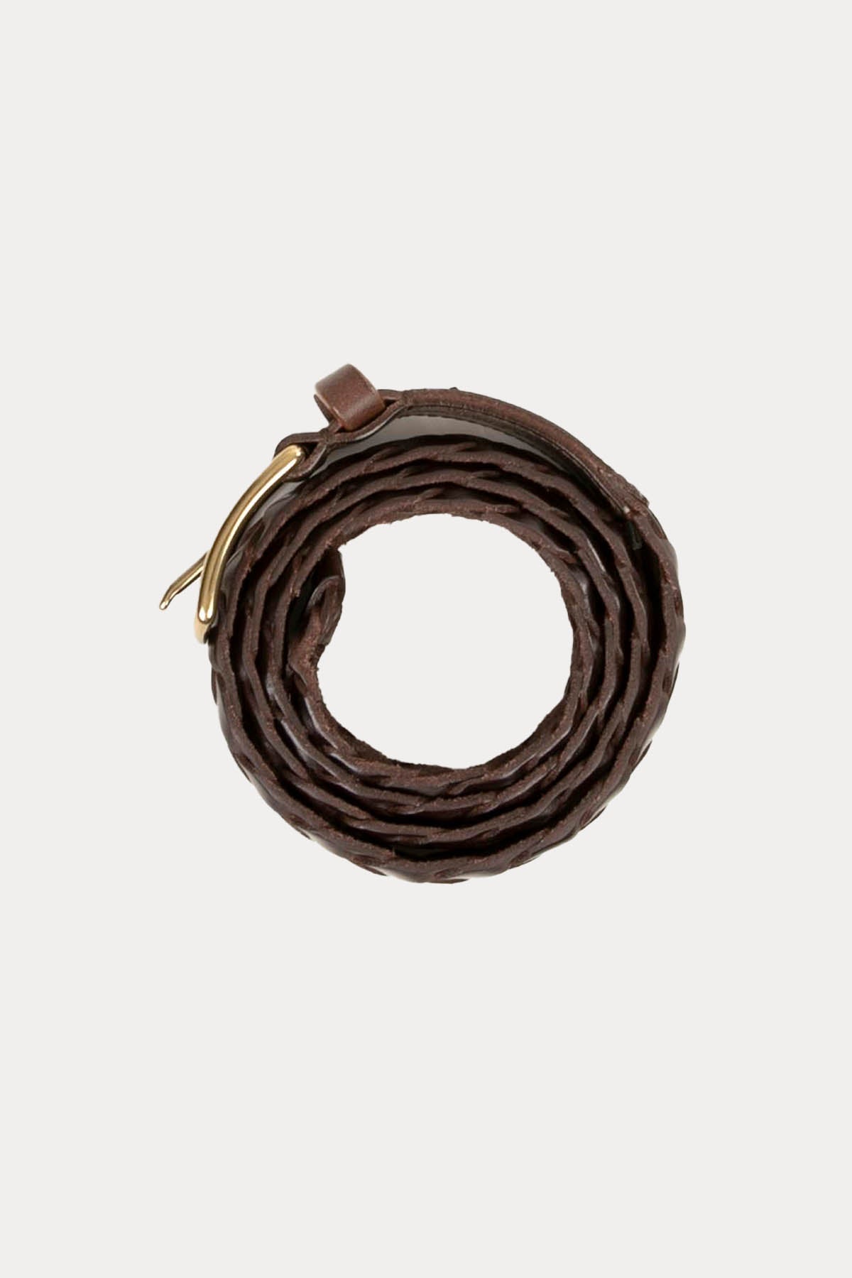 Officine Creative Strip Örgü Deri Kemer