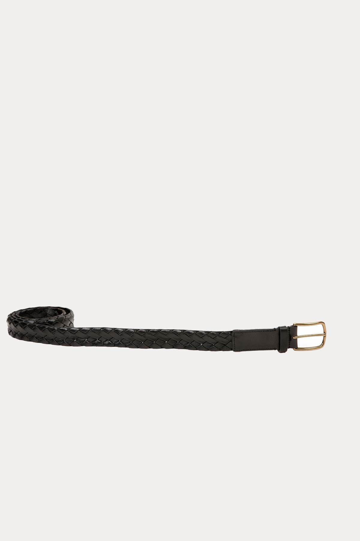 Officine Creative Strip Örgü Deri Kemer