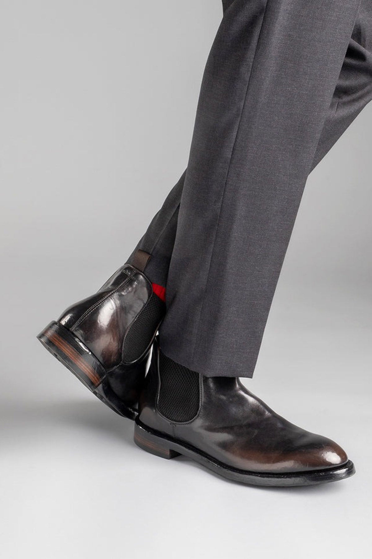 Officine Creative Temple Lastik Bantlı Deri Bot-Libas Trendy Fashion Store