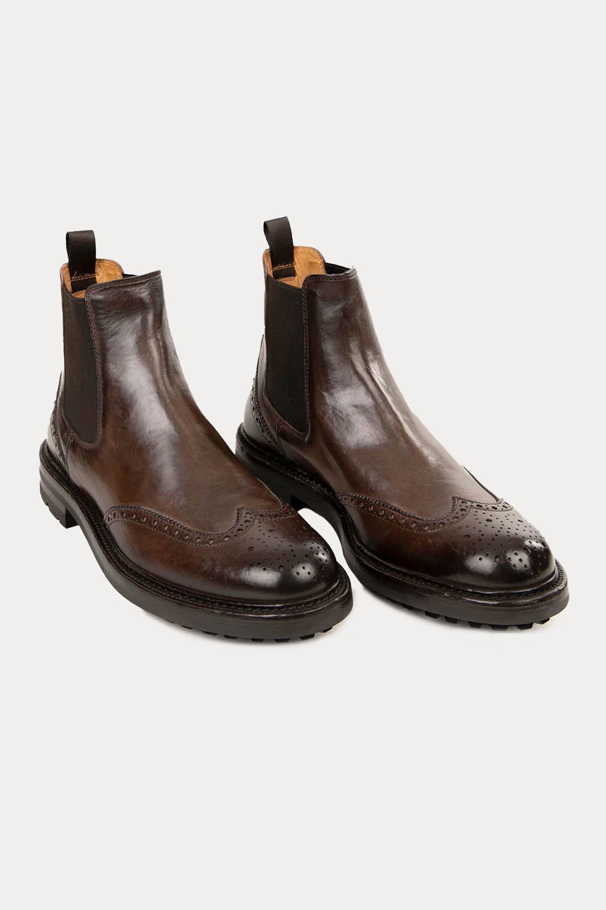 Officine Creative Bristol Vibram Taban Lastik Bantlı Deri Bot