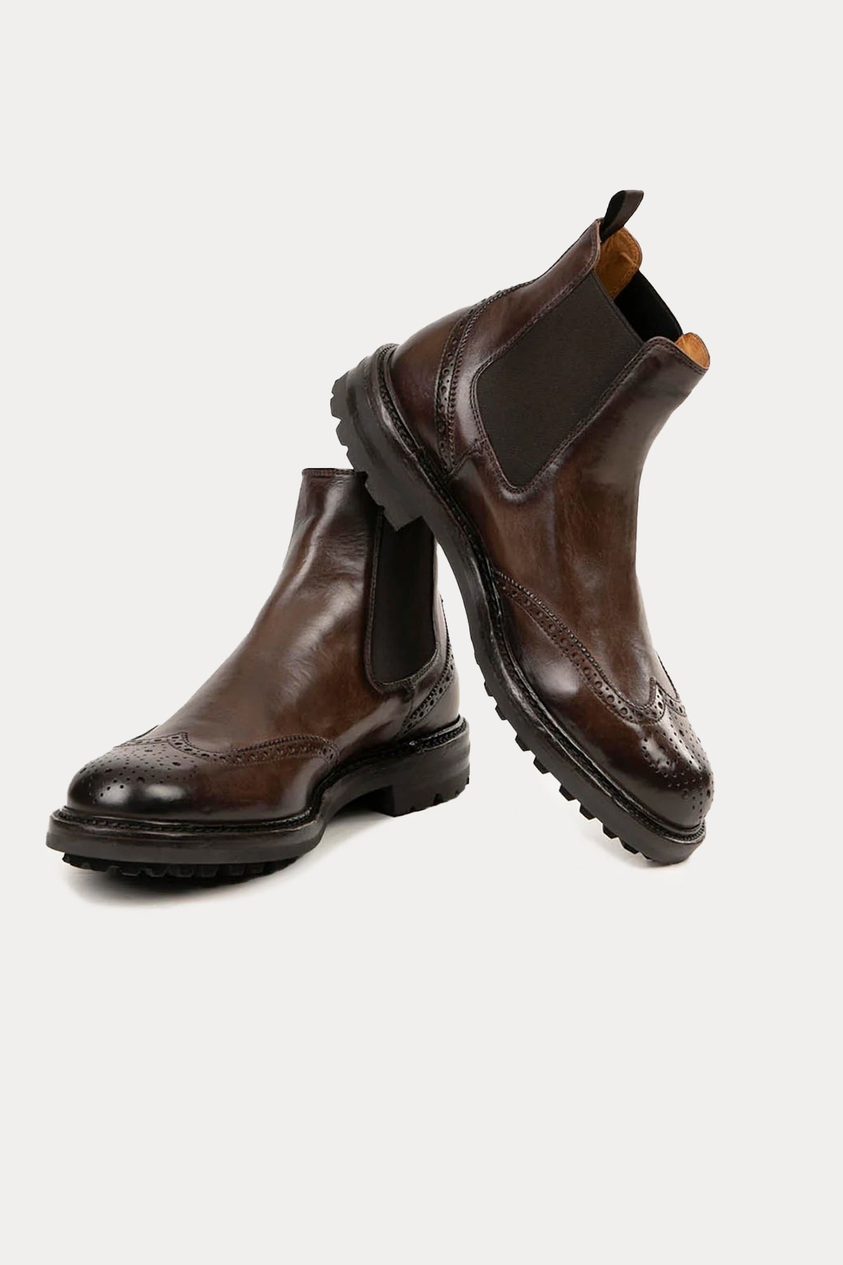 Officine Creative Bristol Vibram Taban Lastik Bantlı Deri Bot