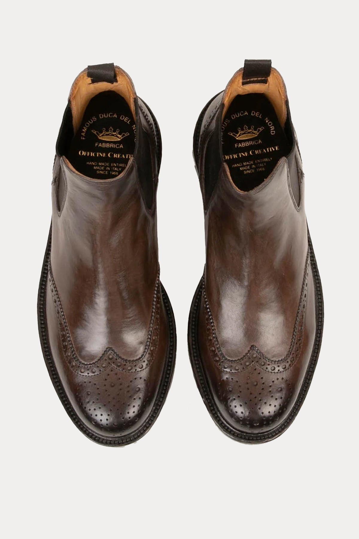 Officine Creative Bristol Vibram Taban Lastik Bantlı Deri Bot