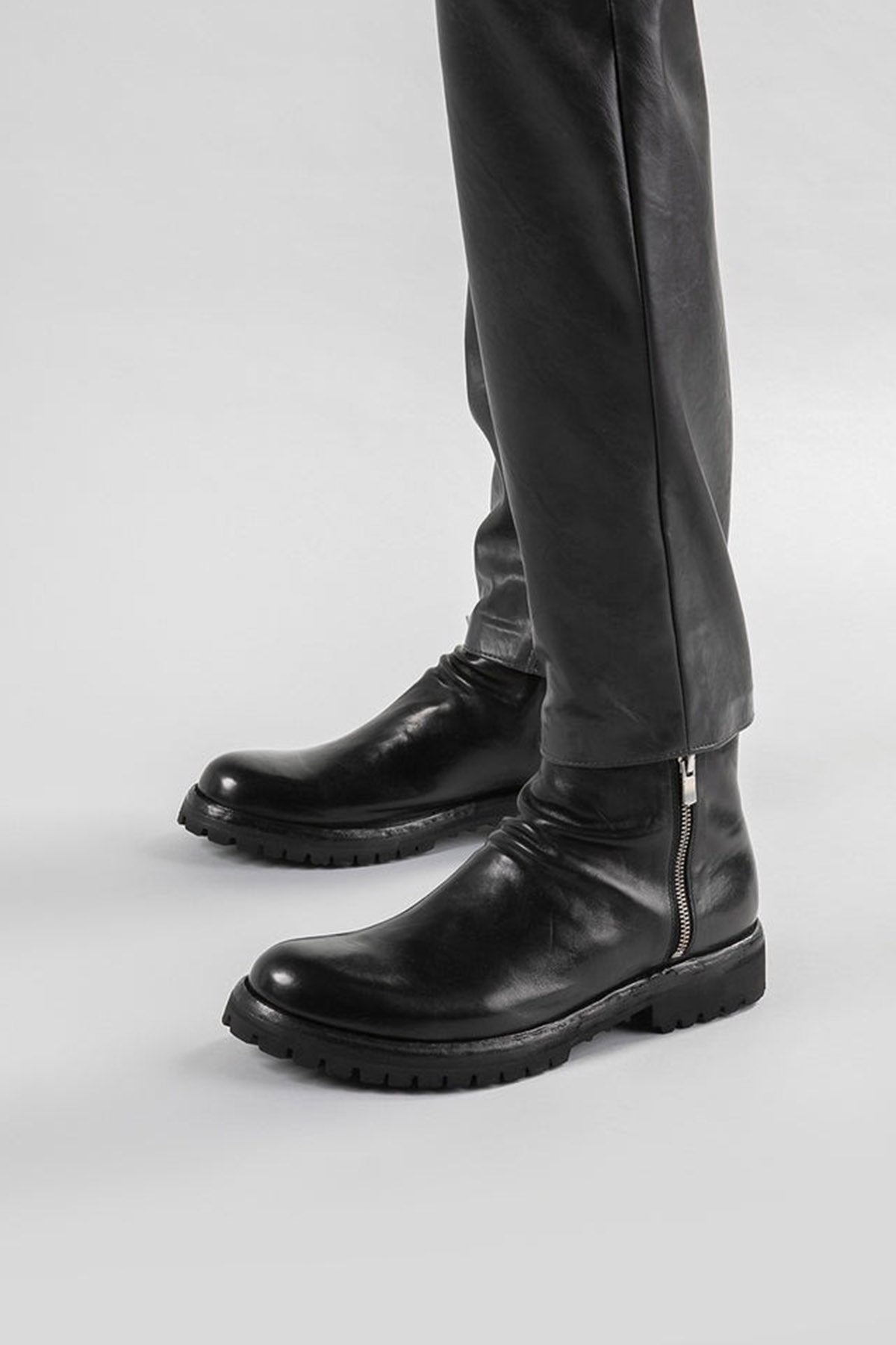 Officine Creative Ikonic Fermuarlı Deri Bot-Libas Trendy Fashion Store