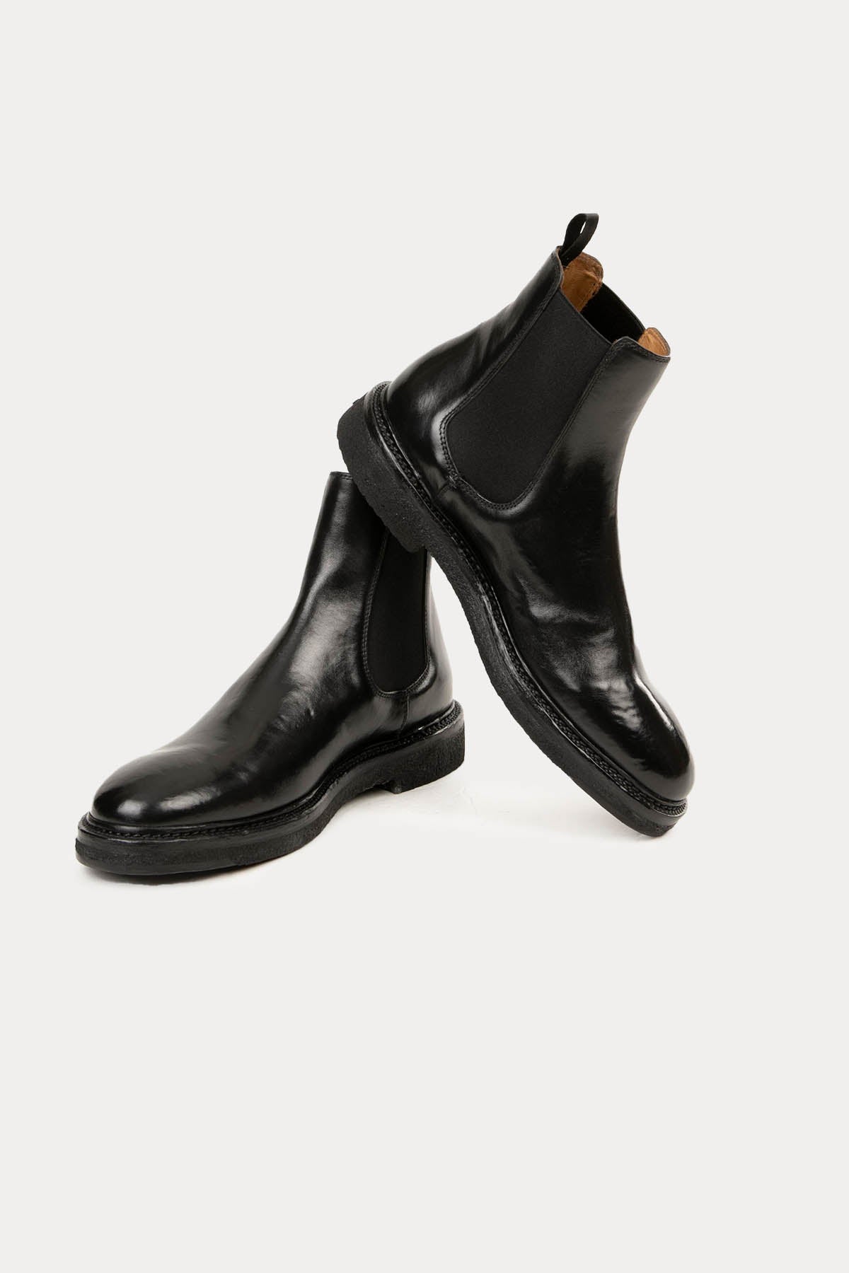 Officine Creative Hopkins Crepe Lastik Bantlı Deri Bot-Libas Trendy Fashion Store