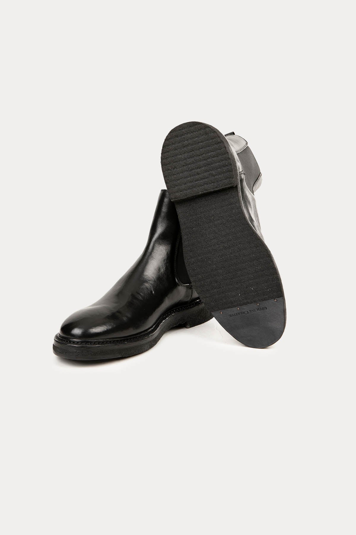 Officine Creative Hopkins Crepe Lastik Bantlı Deri Bot-Libas Trendy Fashion Store