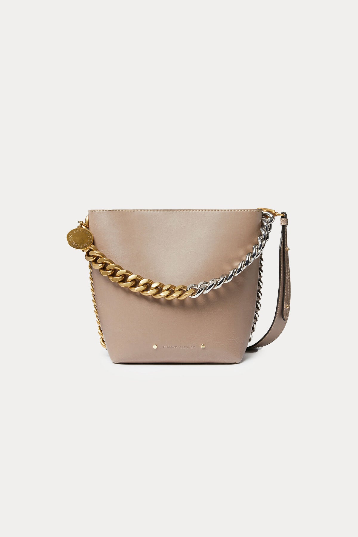 Stella Mccartney Gold Silver Zincir Askılı Bucket Çanta-Libas Trendy Fashion Store