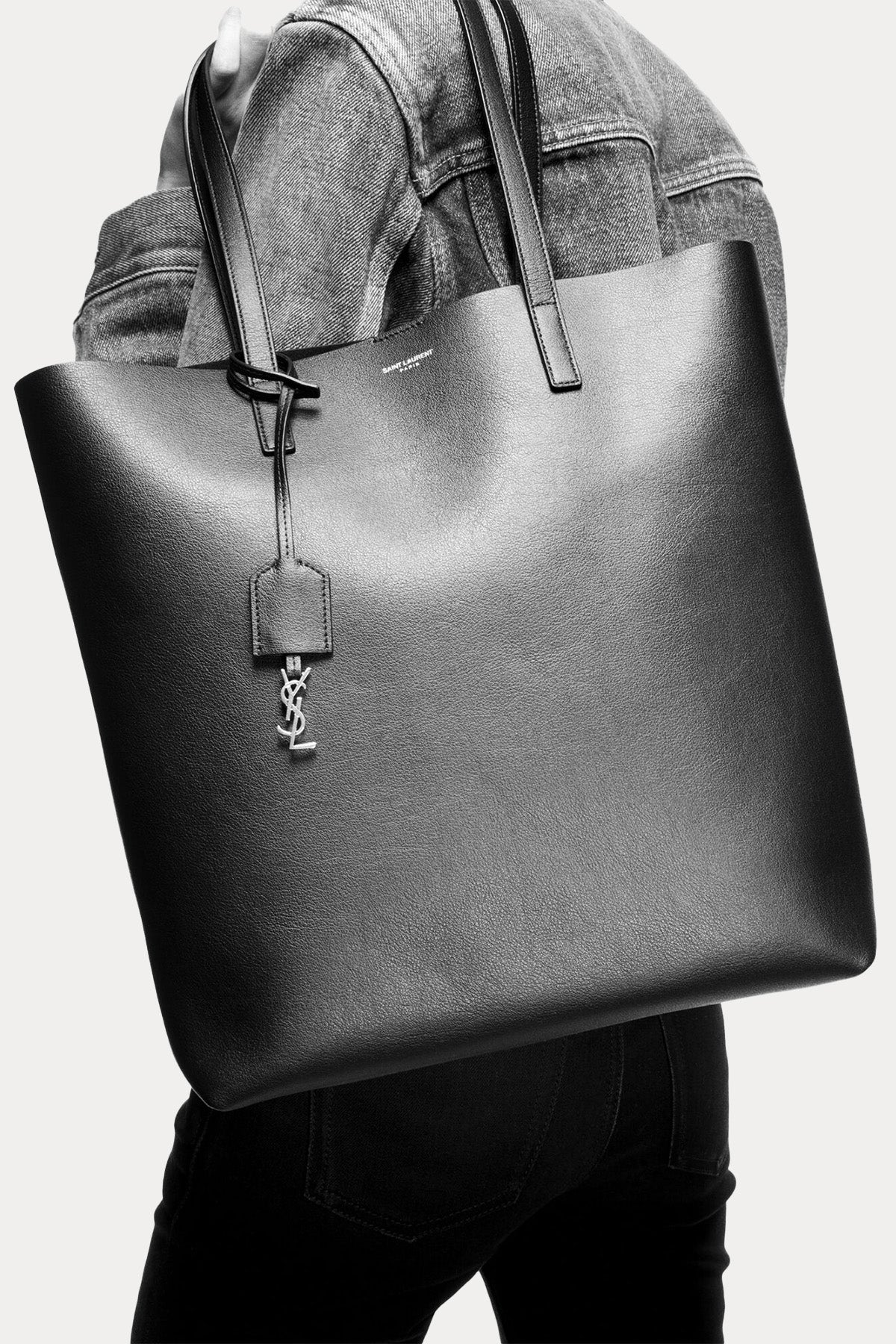 Saint Laurent Deri Shopping Bag Çanta-Libas Trendy Fashion Store