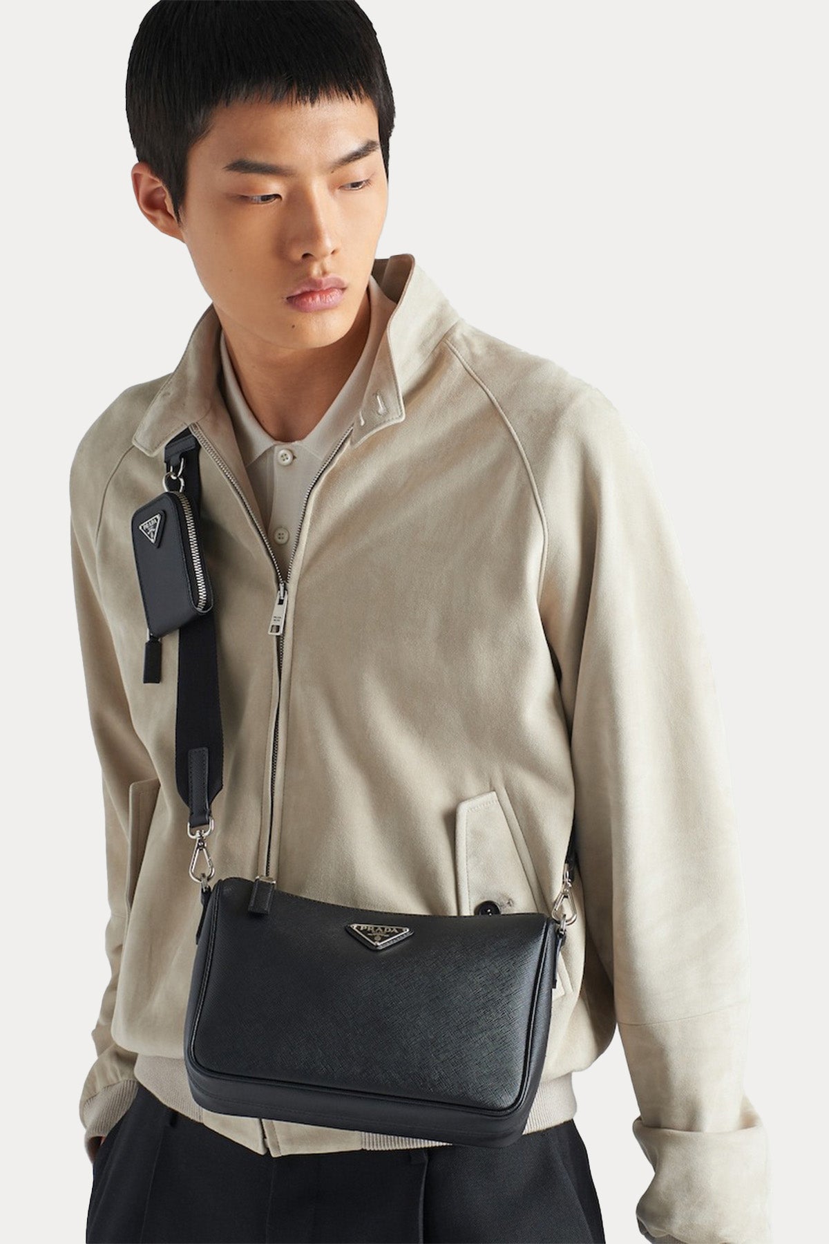 Prada Saffiano Deri Çapraz Çanta-Libas Trendy Fashion Store