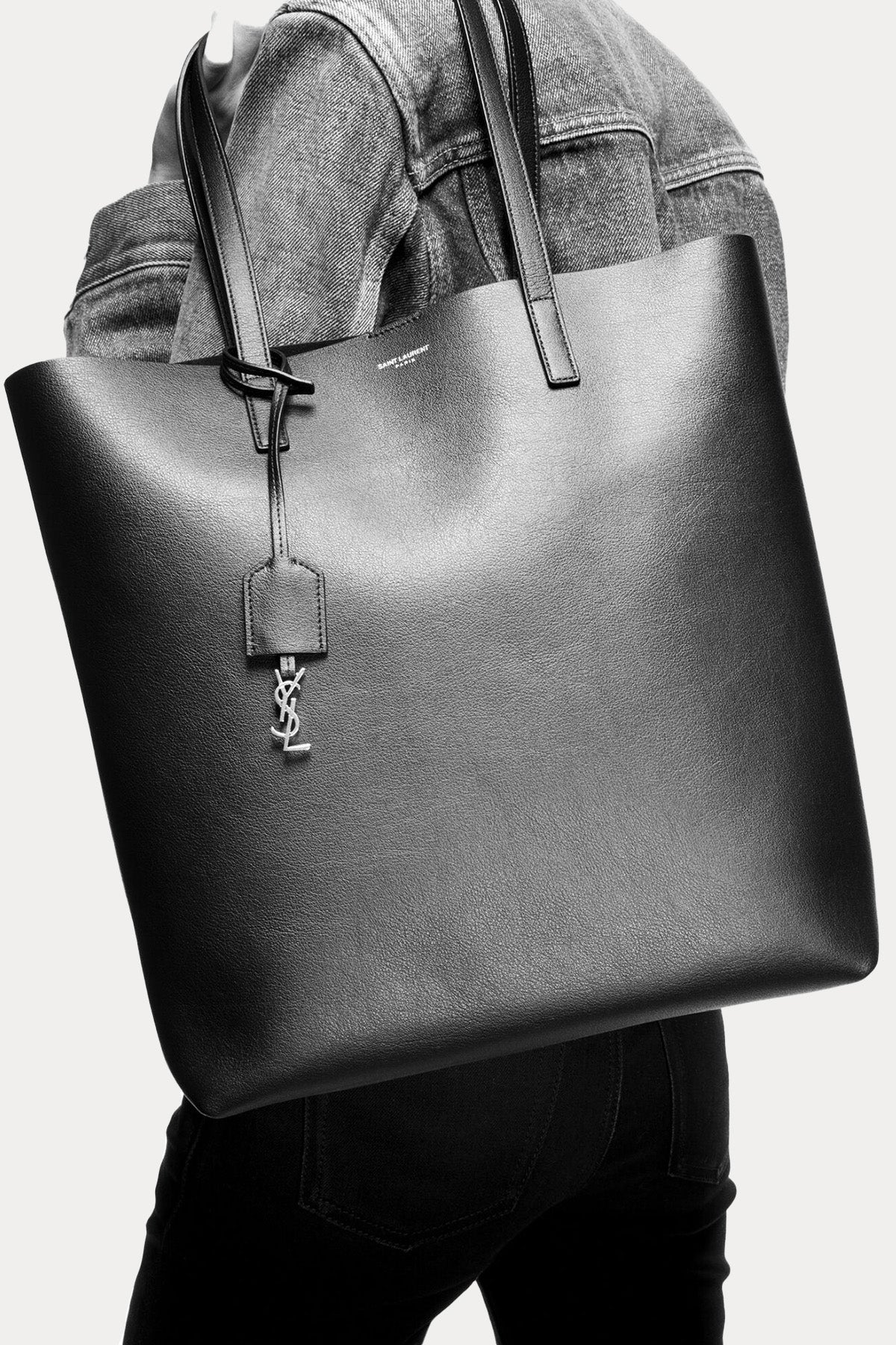 Saint Laurent Deri Shopping Bag Çanta-Libas Trendy Fashion Store