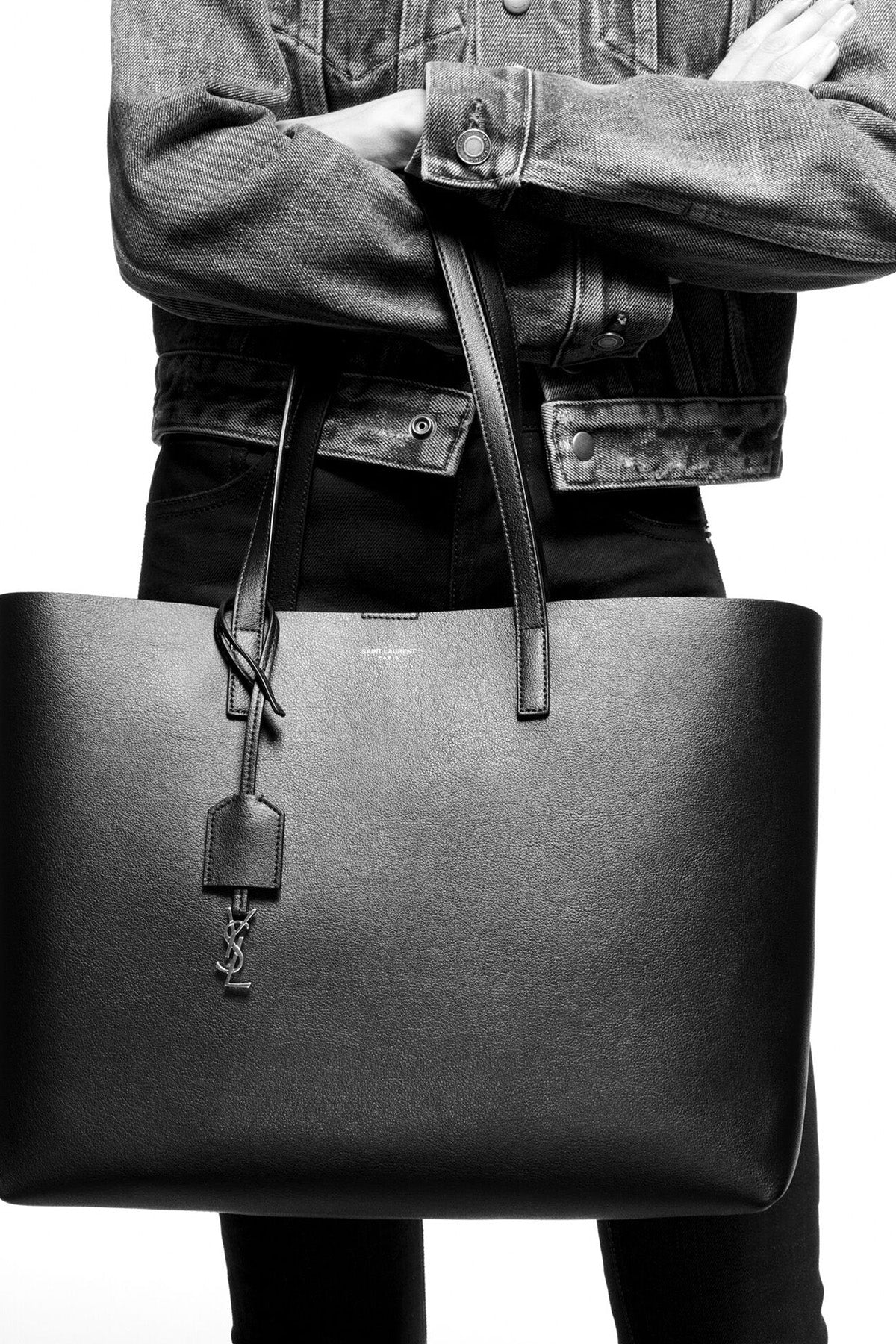 Saint Laurent Deri Shopping Bag Çanta-Libas Trendy Fashion Store