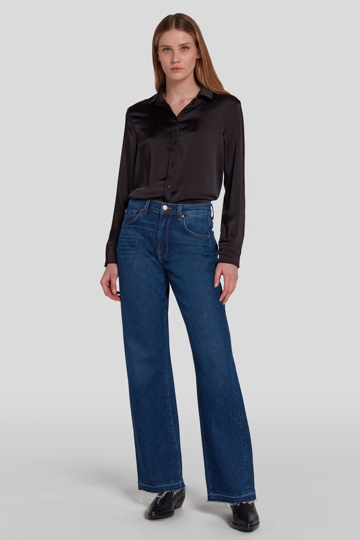7 For All Mankind Tess Trouser Yüksek Bel Jeans-Libas Trendy Fashion Store