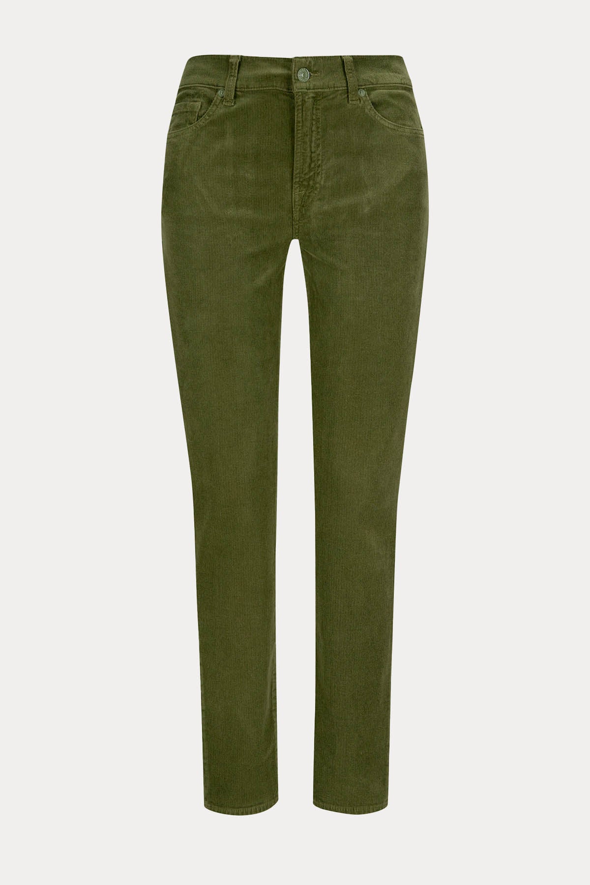 7 For All Mankind Roxanne Slim Fit Fitilli Kadife Pantolon
