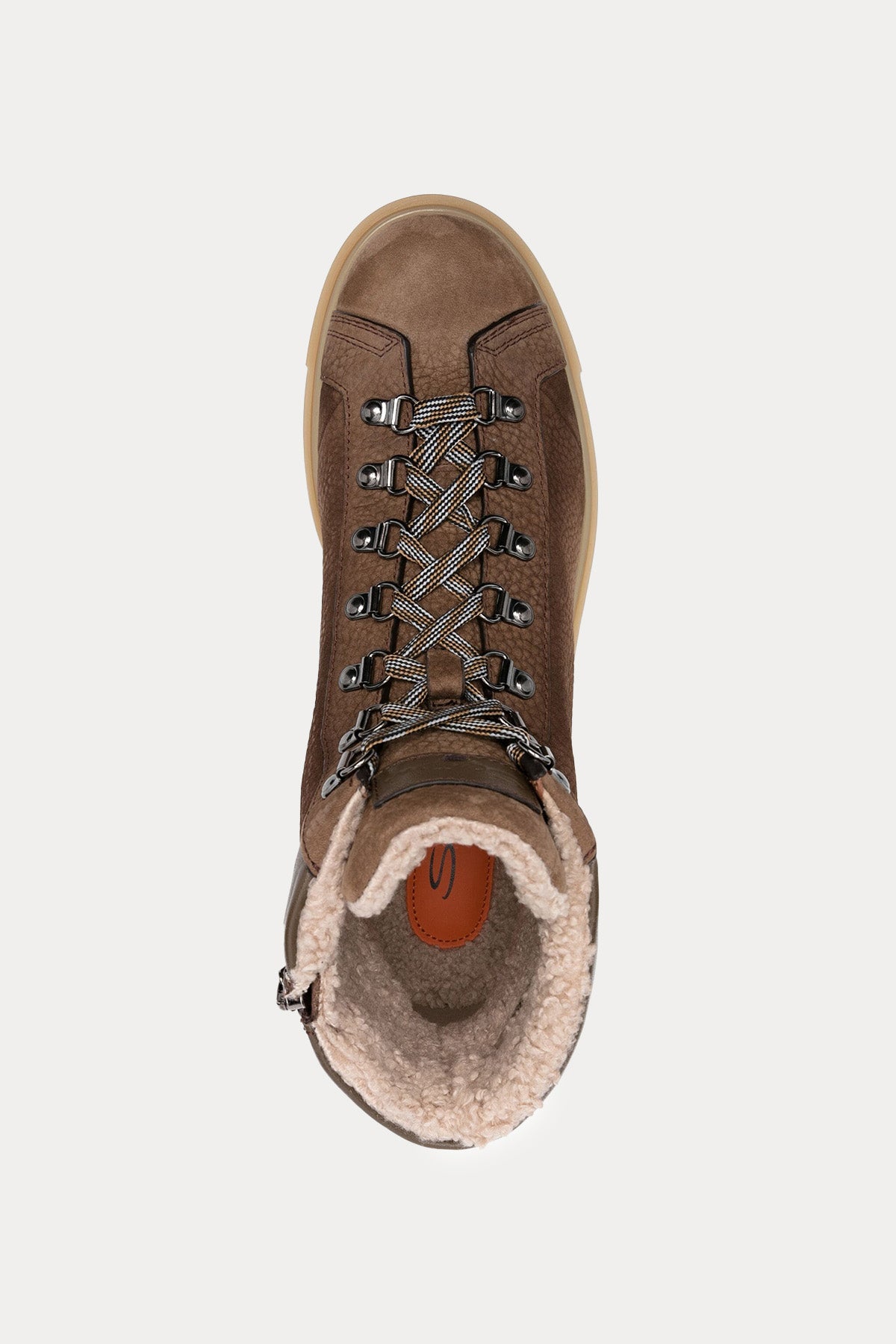 Santoni İçi Kürklü Nubuk Deri Bot-Libas Trendy Fashion Store